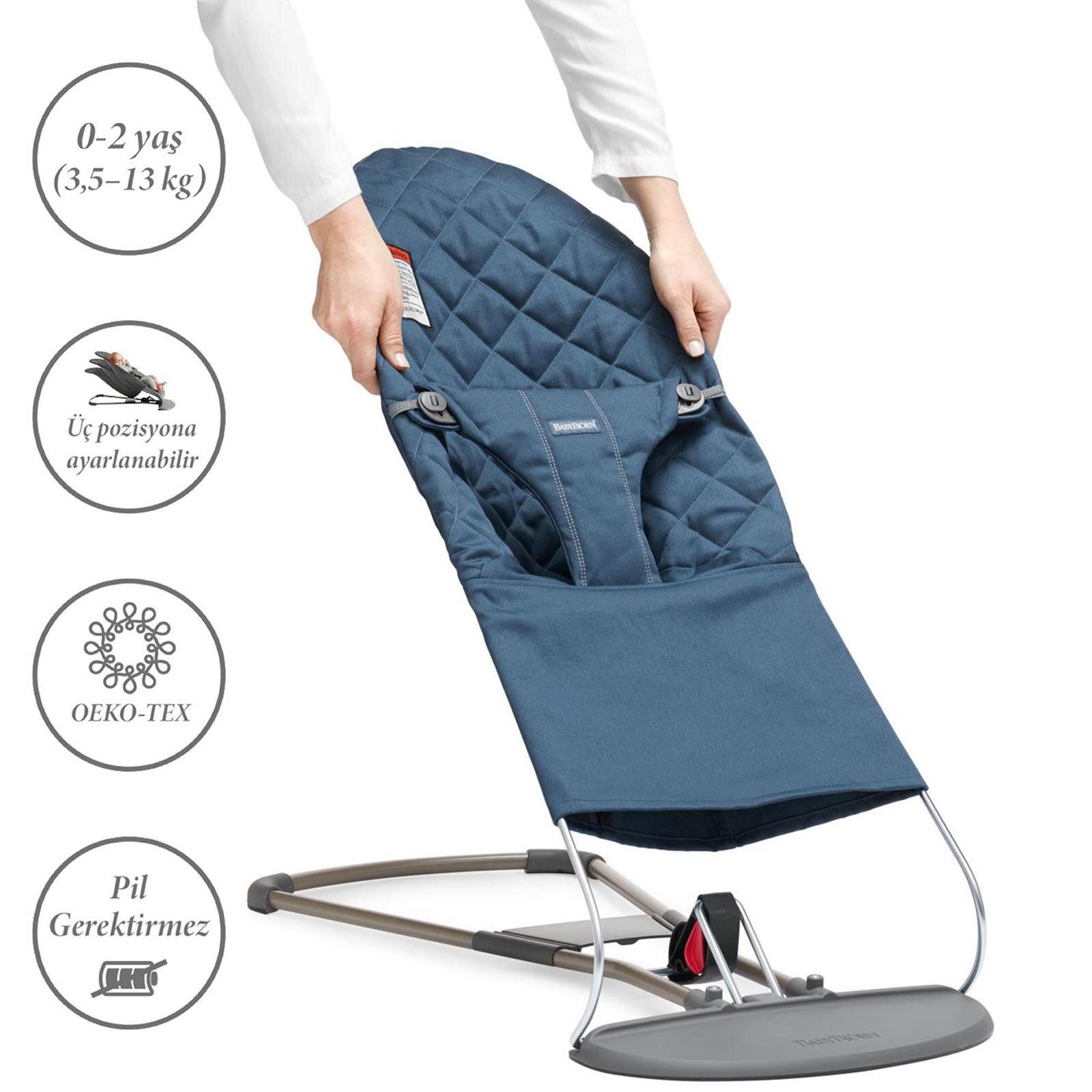 Bliss Ana Kucağı Woven Cotton / Midnight Blue