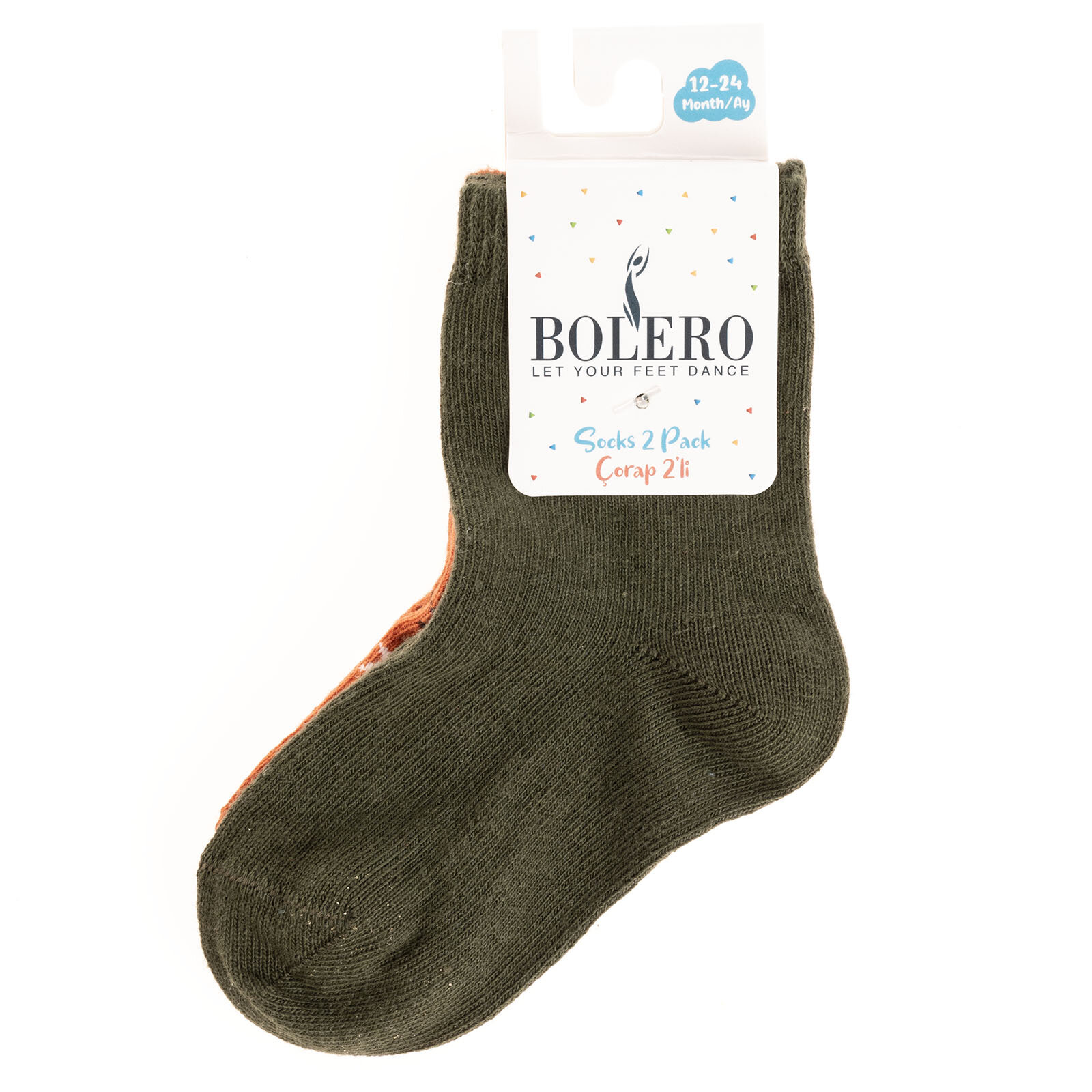 Bolero Desenli 2li Soket Çorap Erkek Bebek