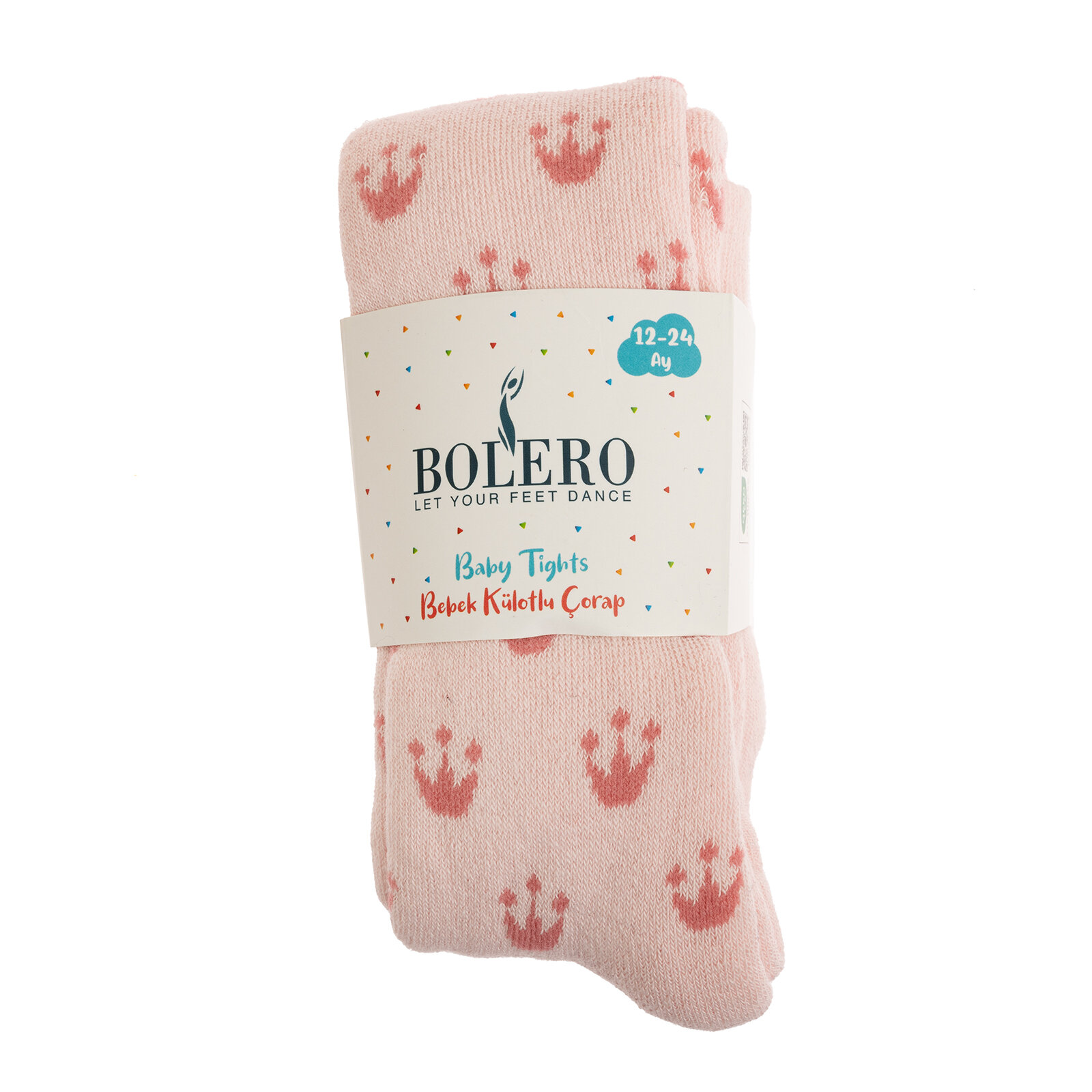 Bolero Desenli Havlu Külotlu Çorap Kız Bebek