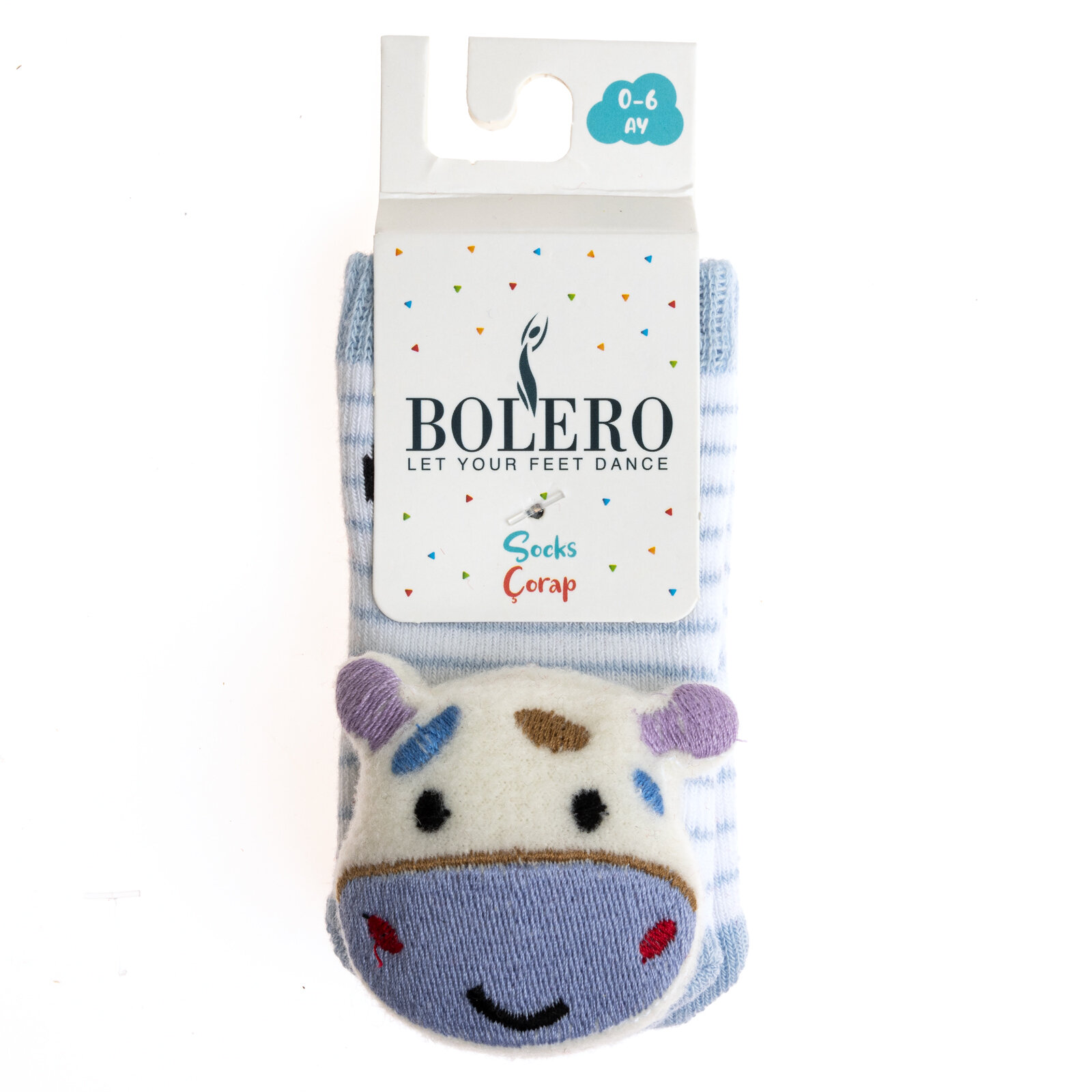 Bolero Desenli Oyuncaklı Çorap Erkek Bebek