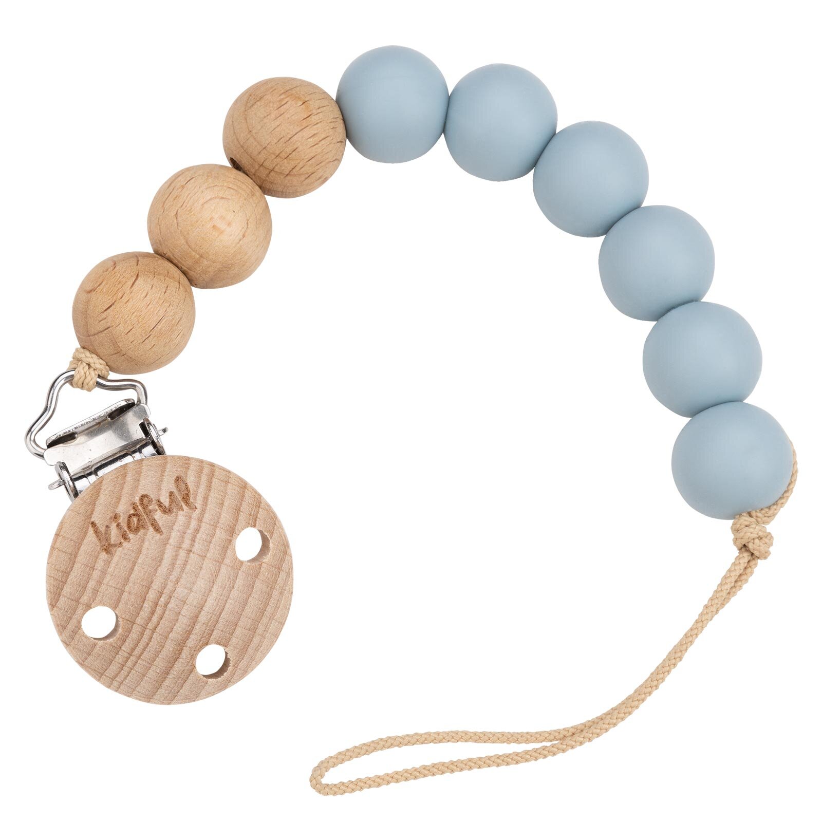 Boncuk Emzik Askısı - Dusty Blue