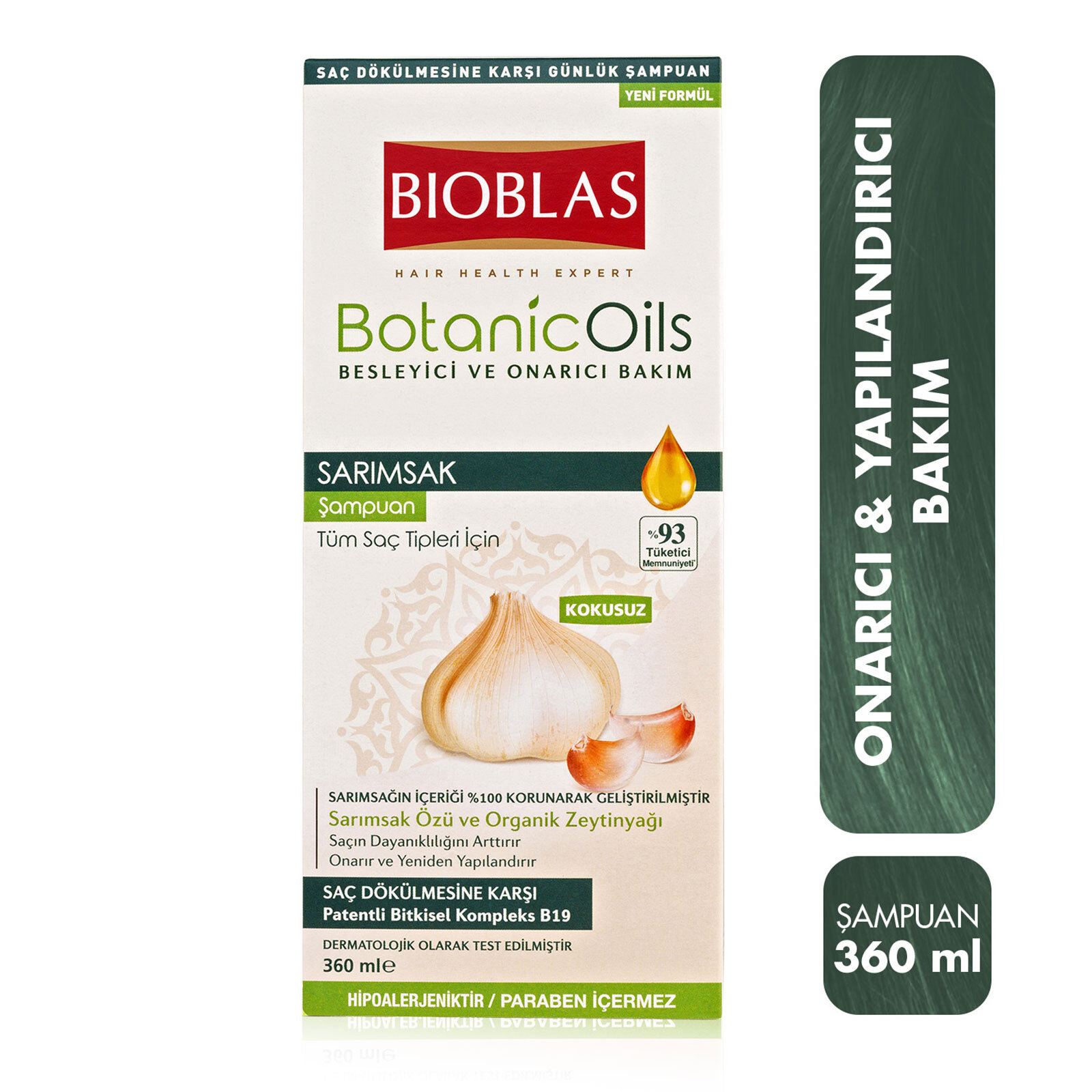 BotanicOils Sarımsak Özlü Şampuan 360 ml