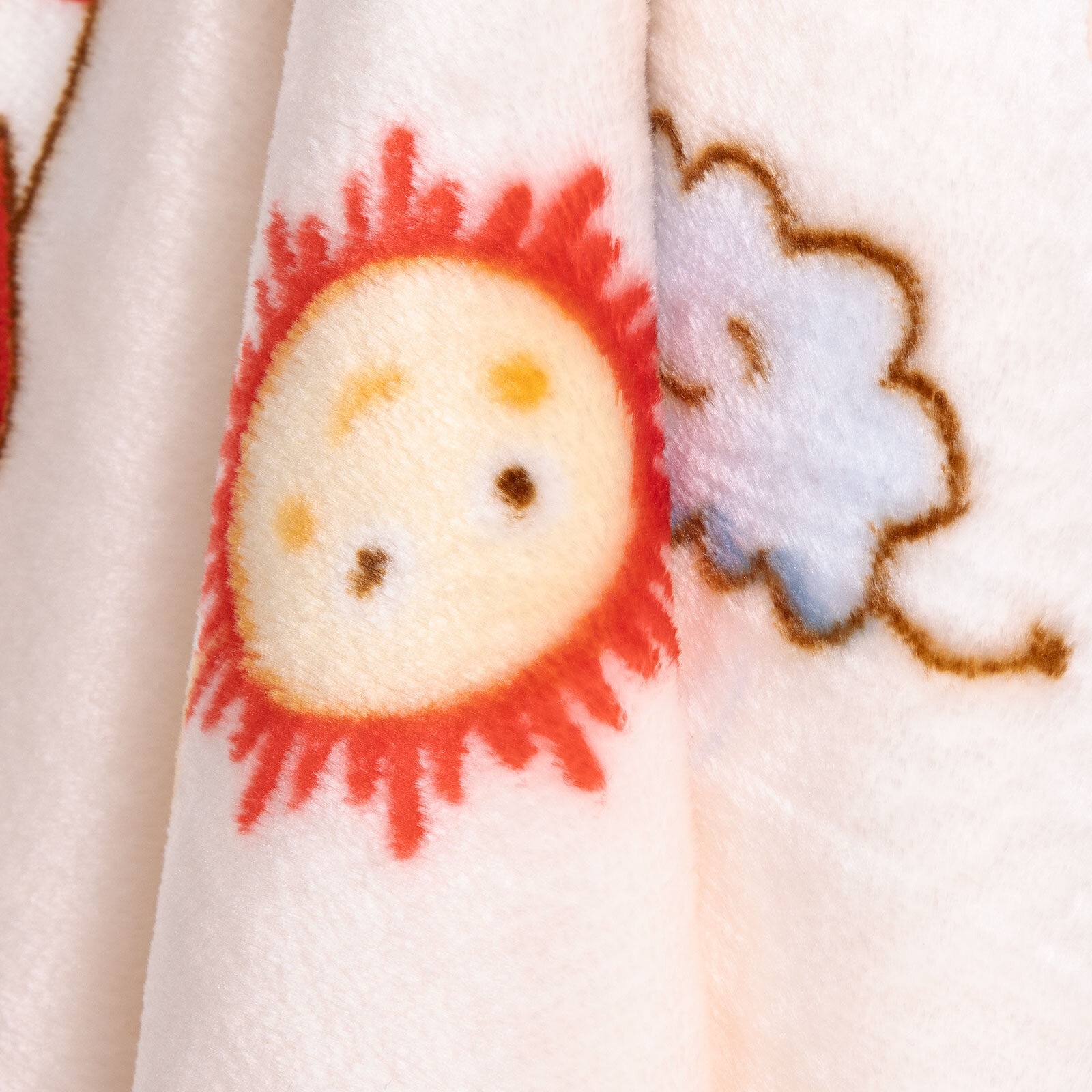 Bulut Güneş Desenli Unisex Battaniye Unisex