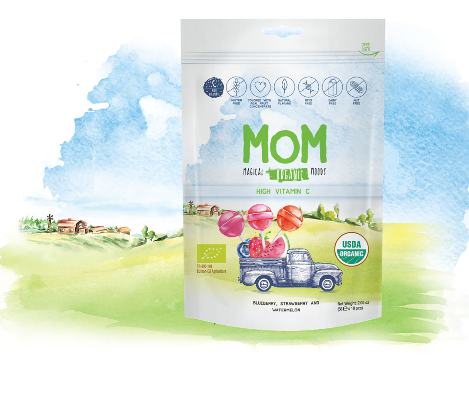 C Vitaminli Organik Lolipop