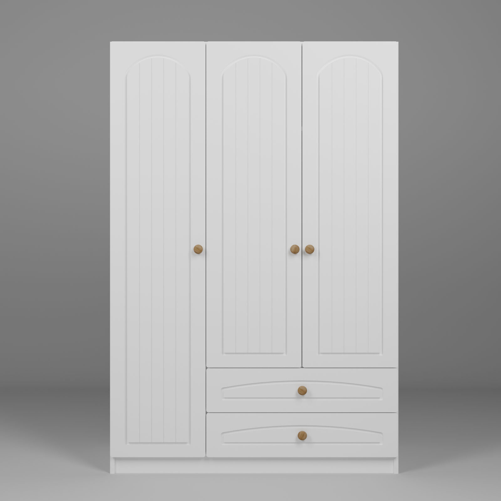 3 Kapılı ve 2 Çekmeceli Dolap Beyaz 3 Kapılı ve 2 Çekmeceli Dolap Beyaz