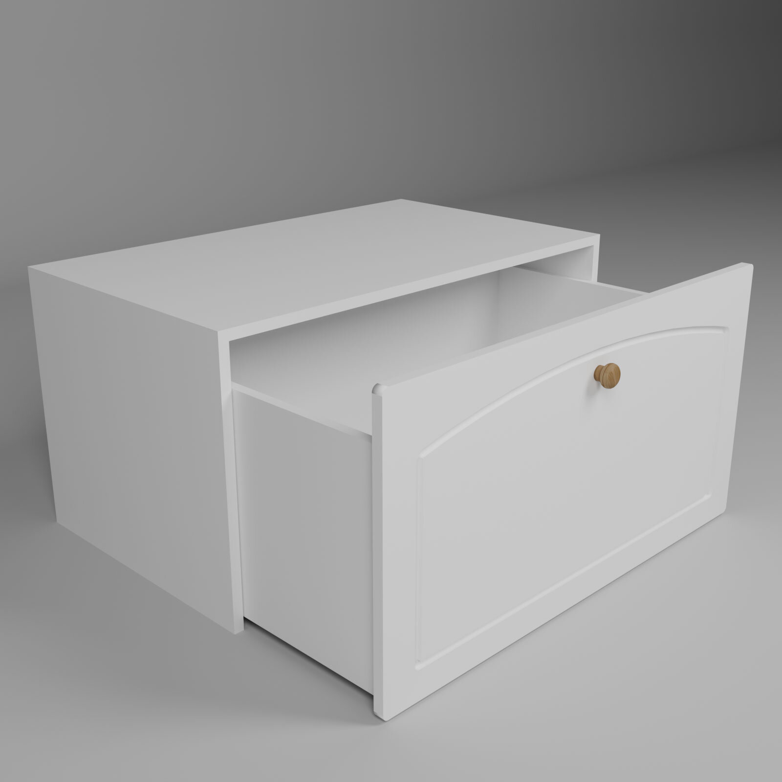 Montessori Çok Amaçlı Çekmece/Masa Beyaz