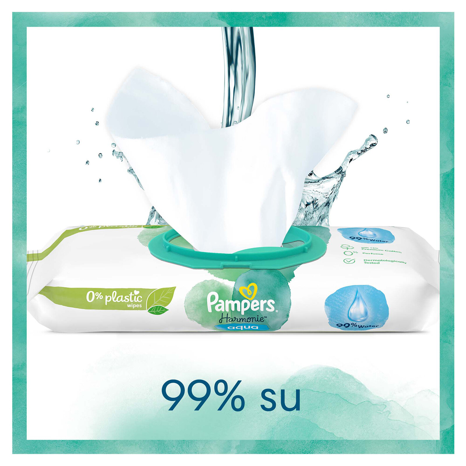 Pampers Aqua Pure Bebek Islak Mendil 9x48 Adet Pampers Aqua Pure Bebek Islak Mendil 9x48 Adet