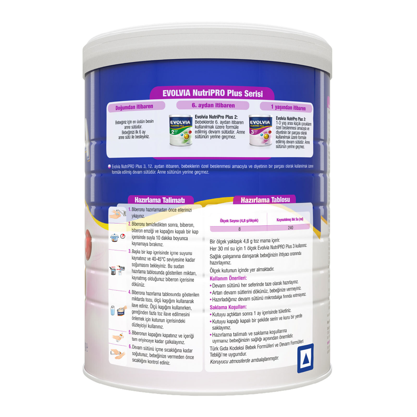 Nutripro Plus 3 Devam Sütü 800 gr 1-3 Yaş