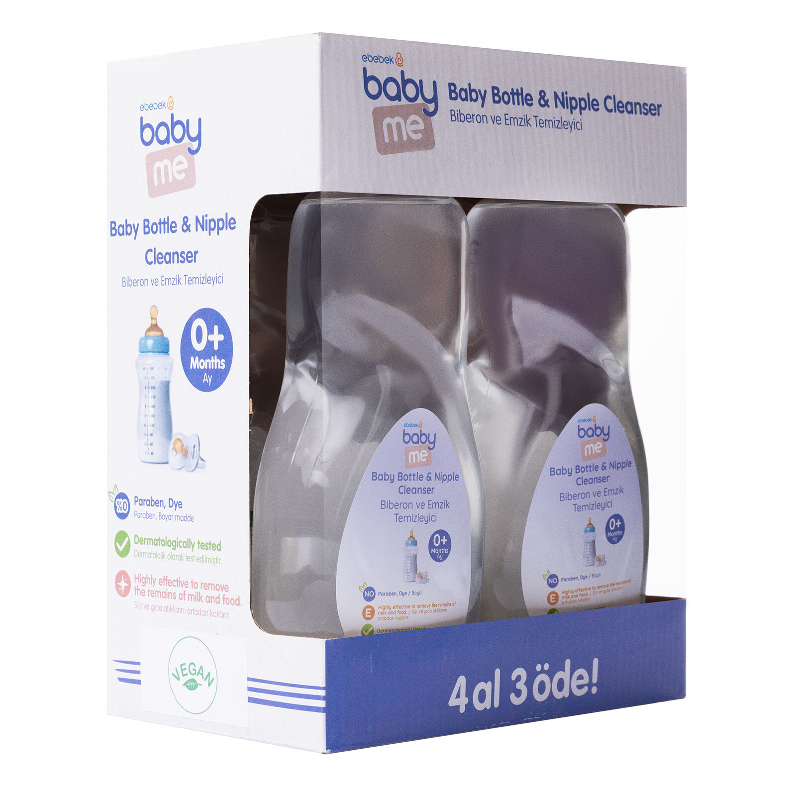 Likit Emzik Biberon Temizleyici 4x500ml Likit Emzik Biberon Temizleyici 4x500ml