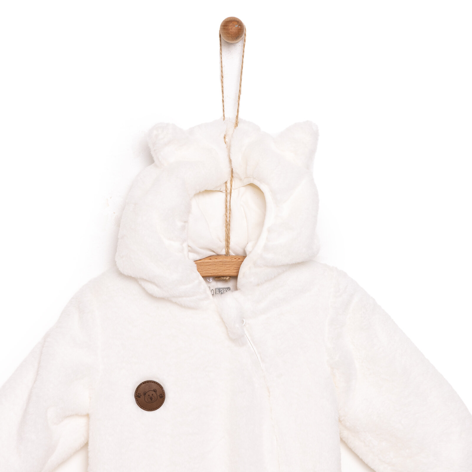 Yenidoğan Unisex Peluş Patikli Tulum