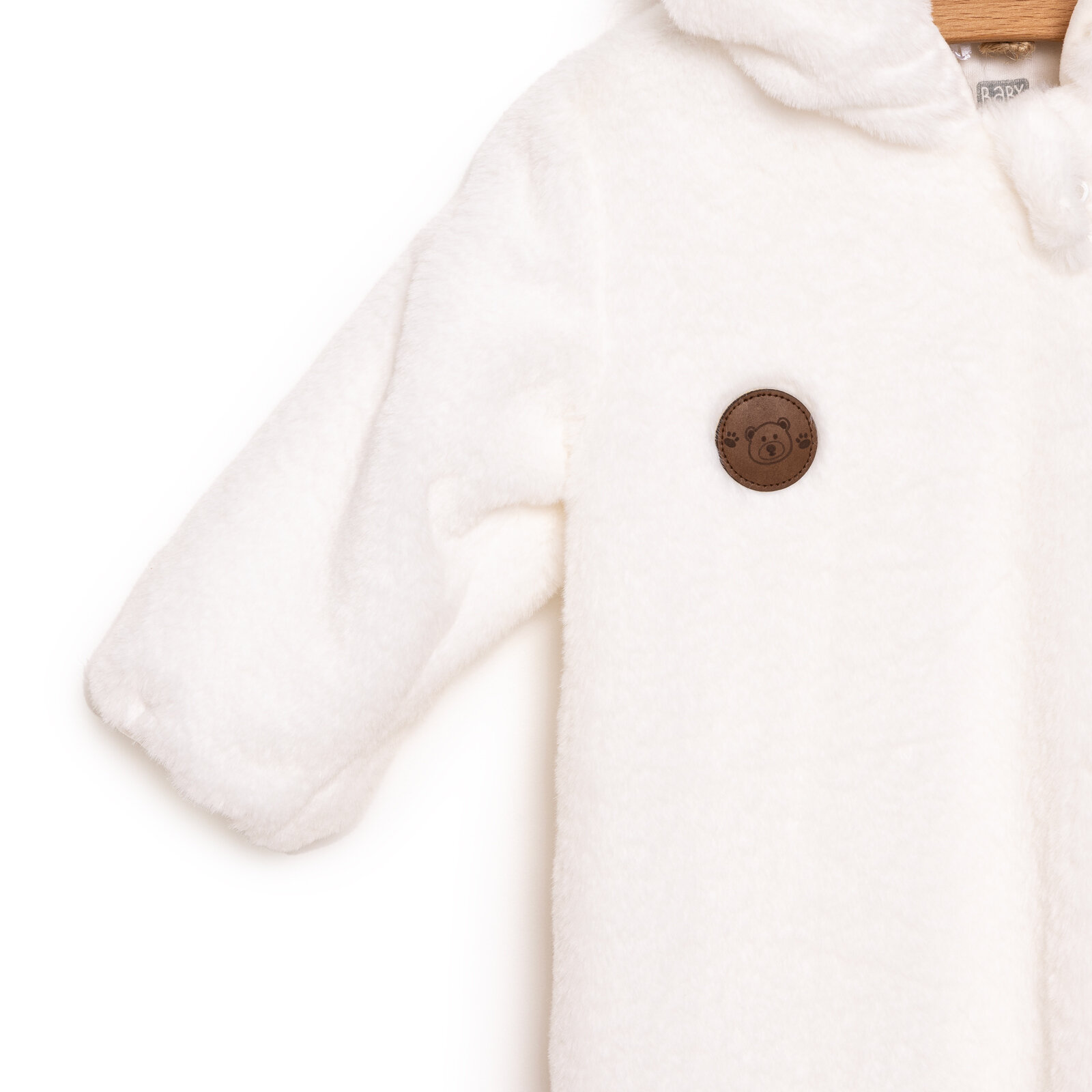 Yenidoğan Unisex Peluş Patikli Tulum