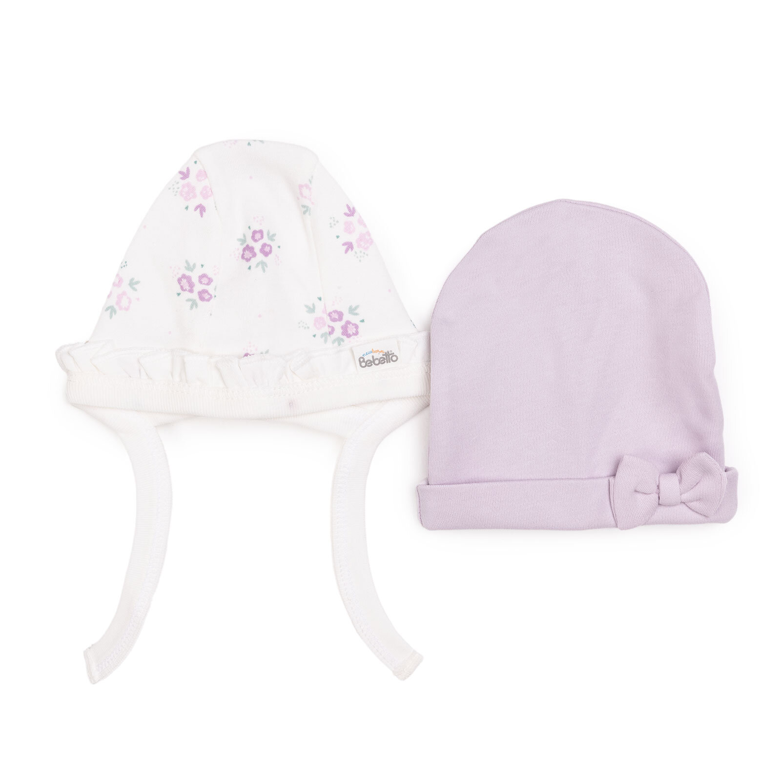 Yenidoğan Flowers 2'li Şapka Kız Bebek Yenidoğan Flowers 2'li Şapka Kız Bebek