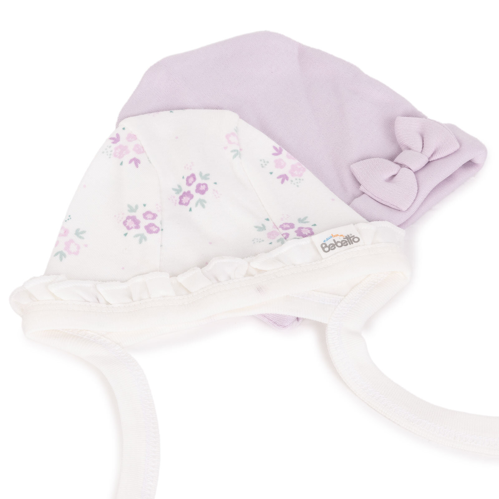 Yenidoğan Flowers 2'li Şapka Kız Bebek Yenidoğan Flowers 2'li Şapka Kız Bebek