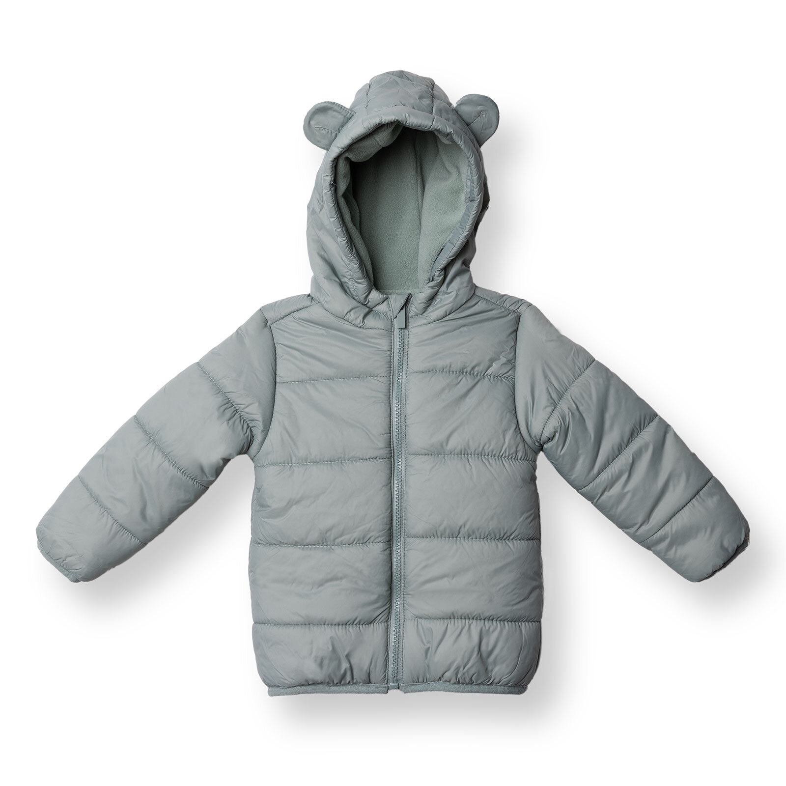 Kız Bebek Mont Fermuarlı Uzun Kol