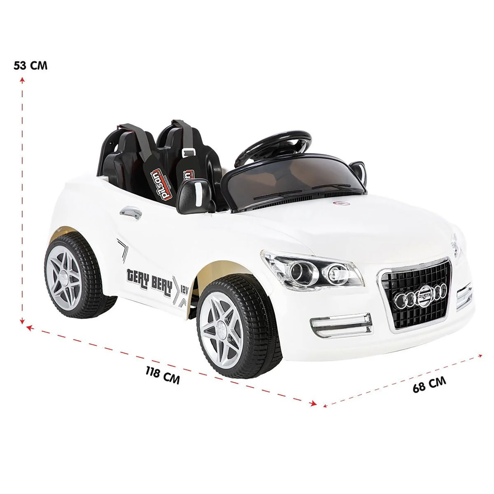 Pilsan Tery Bery 12 V Akülü Araba Uzaktan Kumandalı 4*2 Beyaz Pilsan Tery Bery 12 V Akülü Araba Uzaktan Kumandalı 4*2 Beyaz