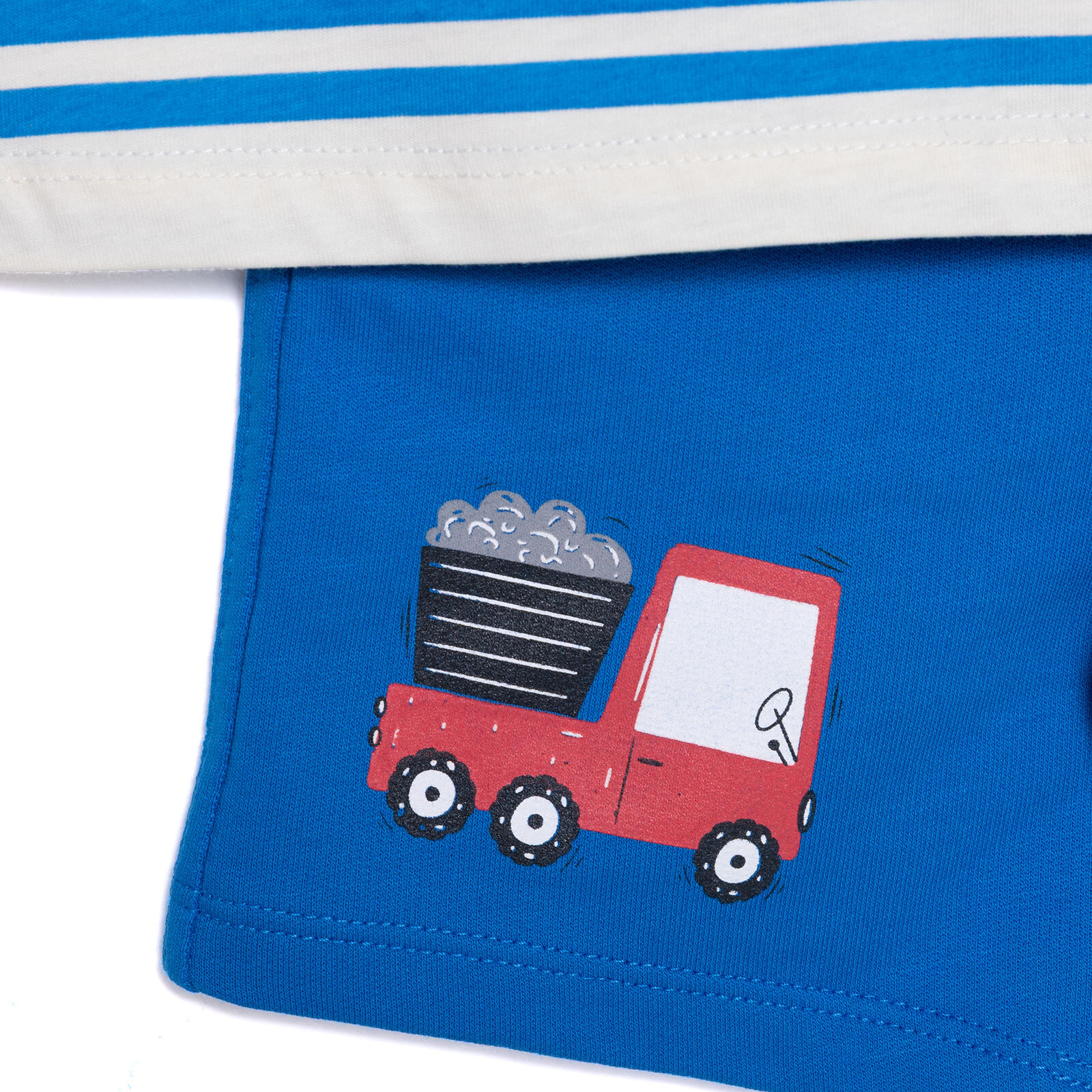 Cars&Roads Erkek Kamyon Baskılı Tshirt-Şort Erkek Bebek