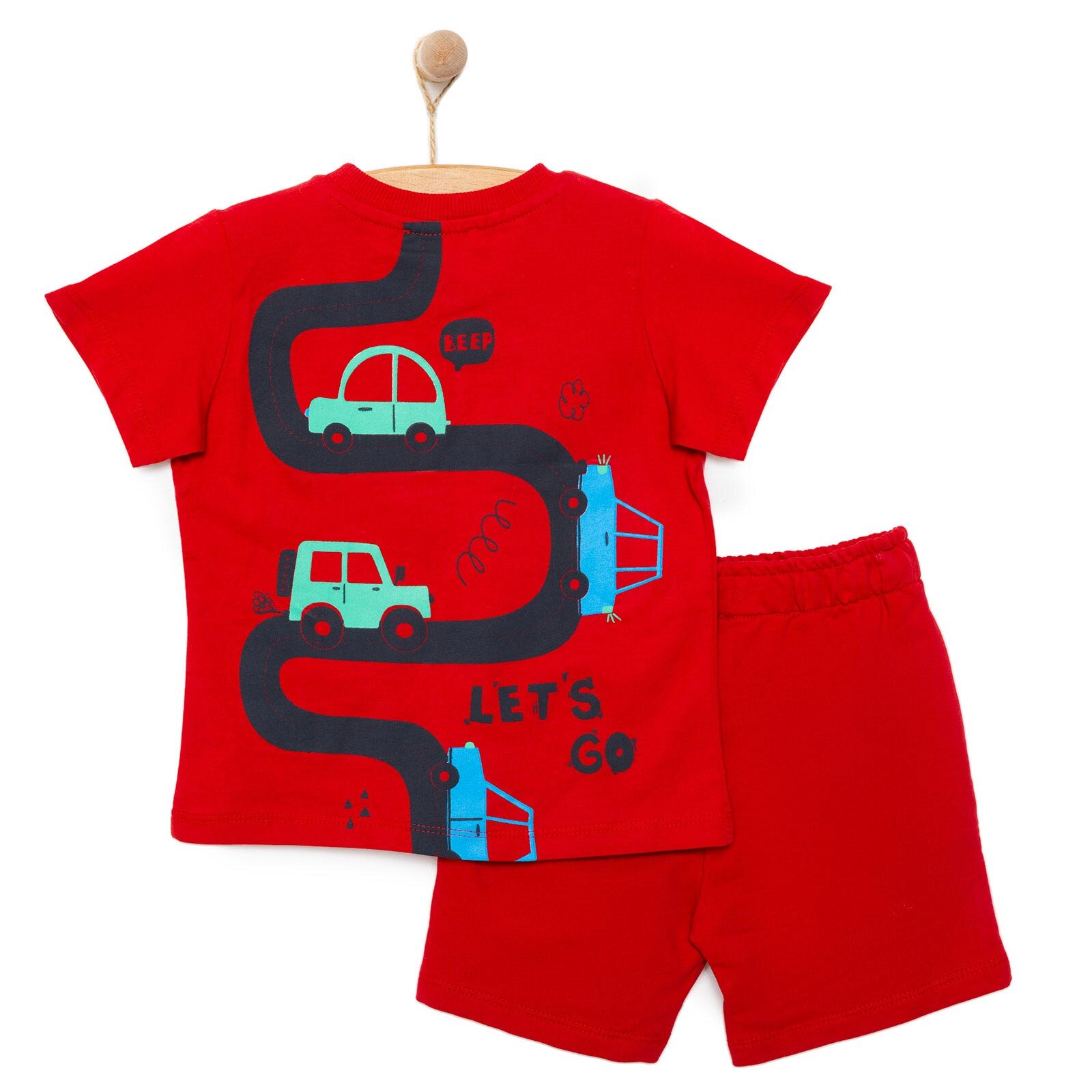 Cars&Roads Yol Baskılı Erkek Tshirt-Şort Erkek Bebek Cars&Roads Yol Baskılı Erkek Tshirt-Şort Erkek Bebek