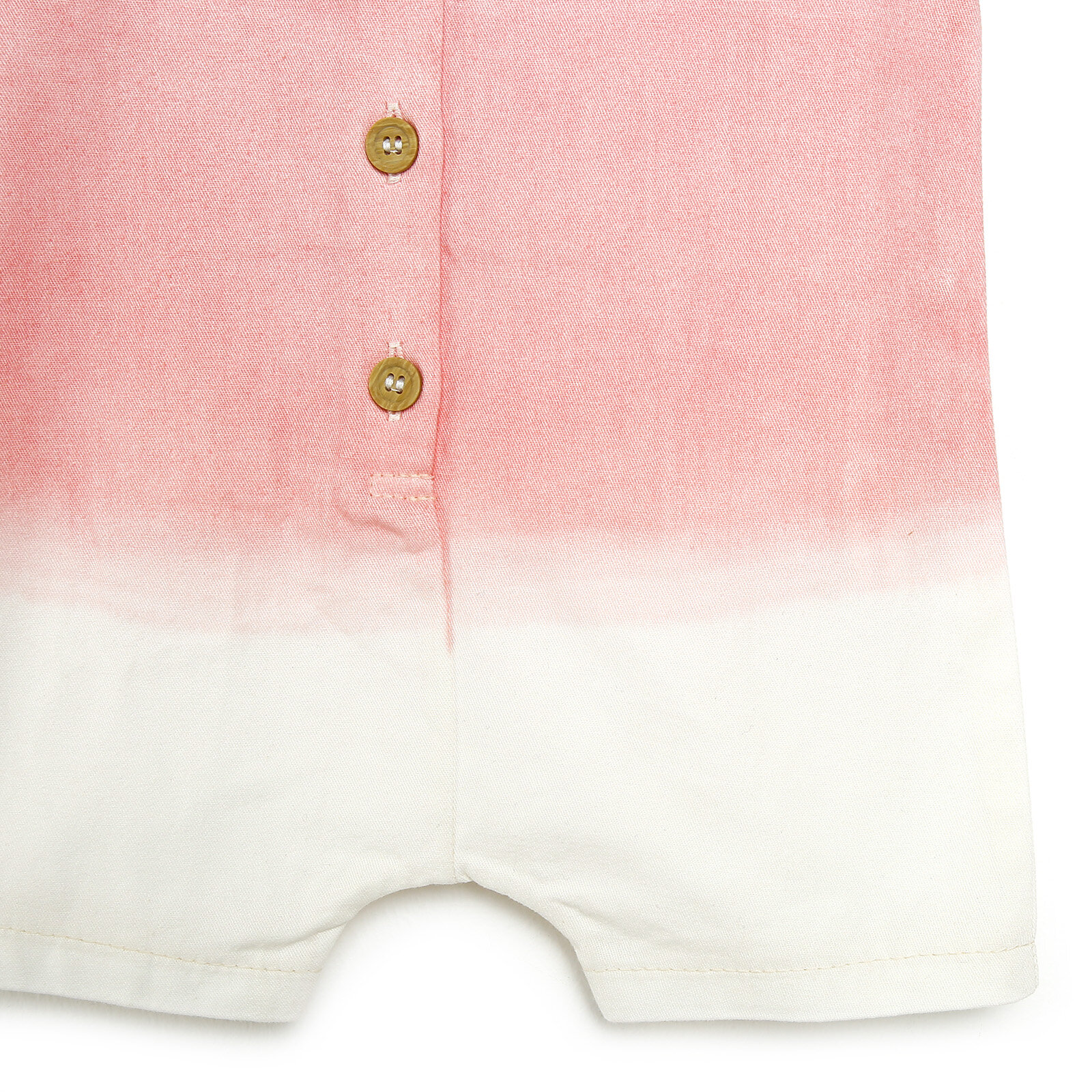Little Pink Renk Geçişli Salopet- Şık Yaka Detaylı Tshirt