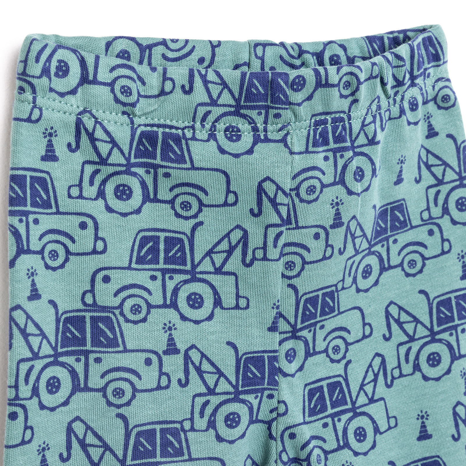 Çekici Desen Bisiklet Yaka Pijama Takımı Erkek Bebek