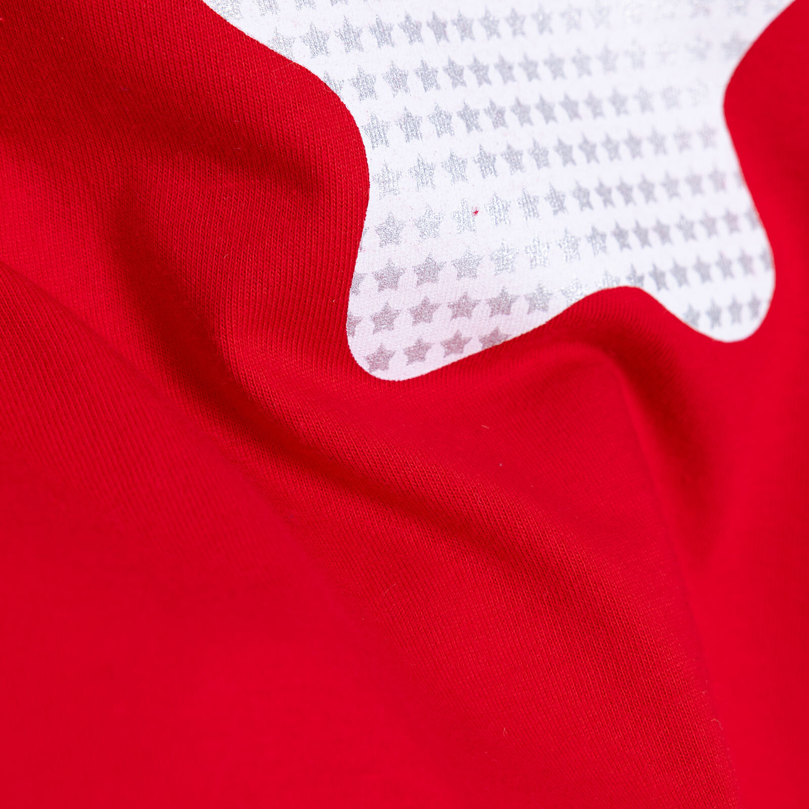 Kız Bebek Tshirt Yıldızlı Celebration Bisiklet Yaka Uzun Kol Kırmızı