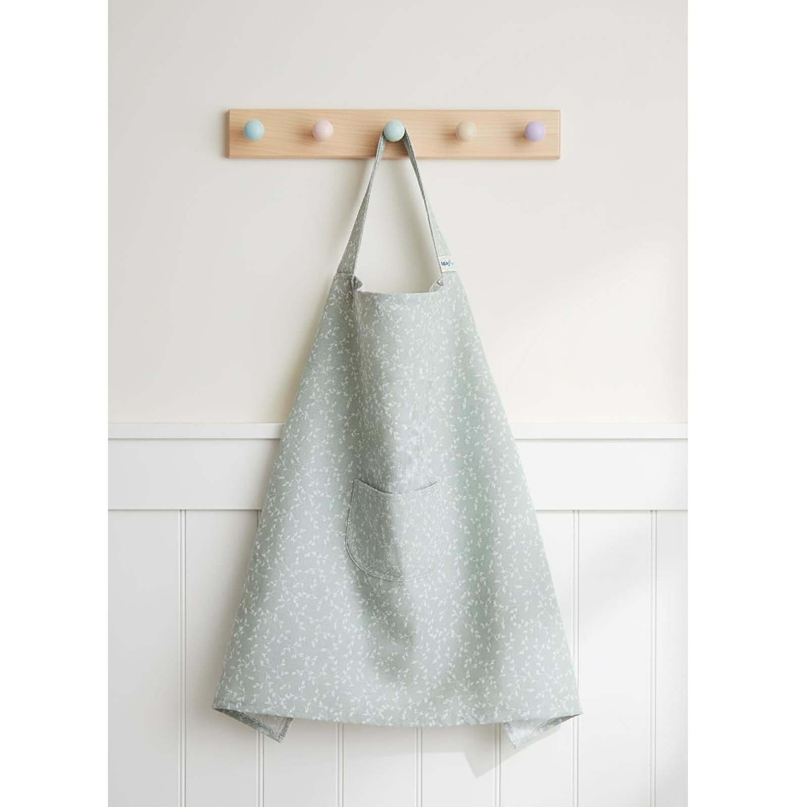 Cepli Emzirme Önlüğü - Yeşil Çiçek