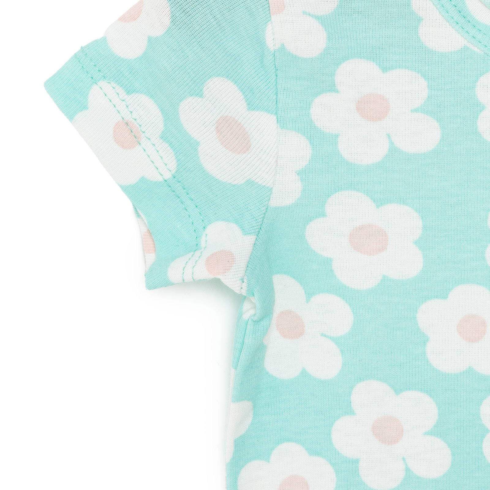 Çiçek Desen Kısa Kol Body