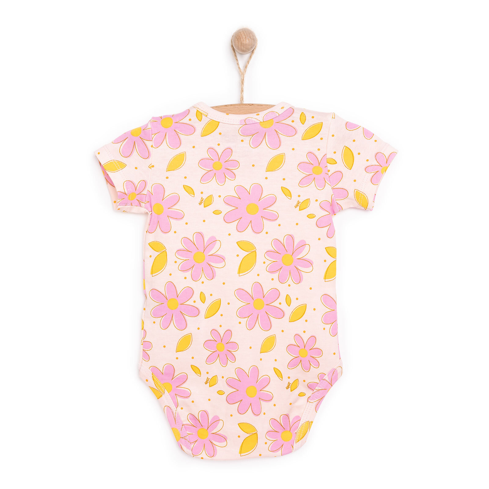 Çiçek Desenli Kısa Kol Body