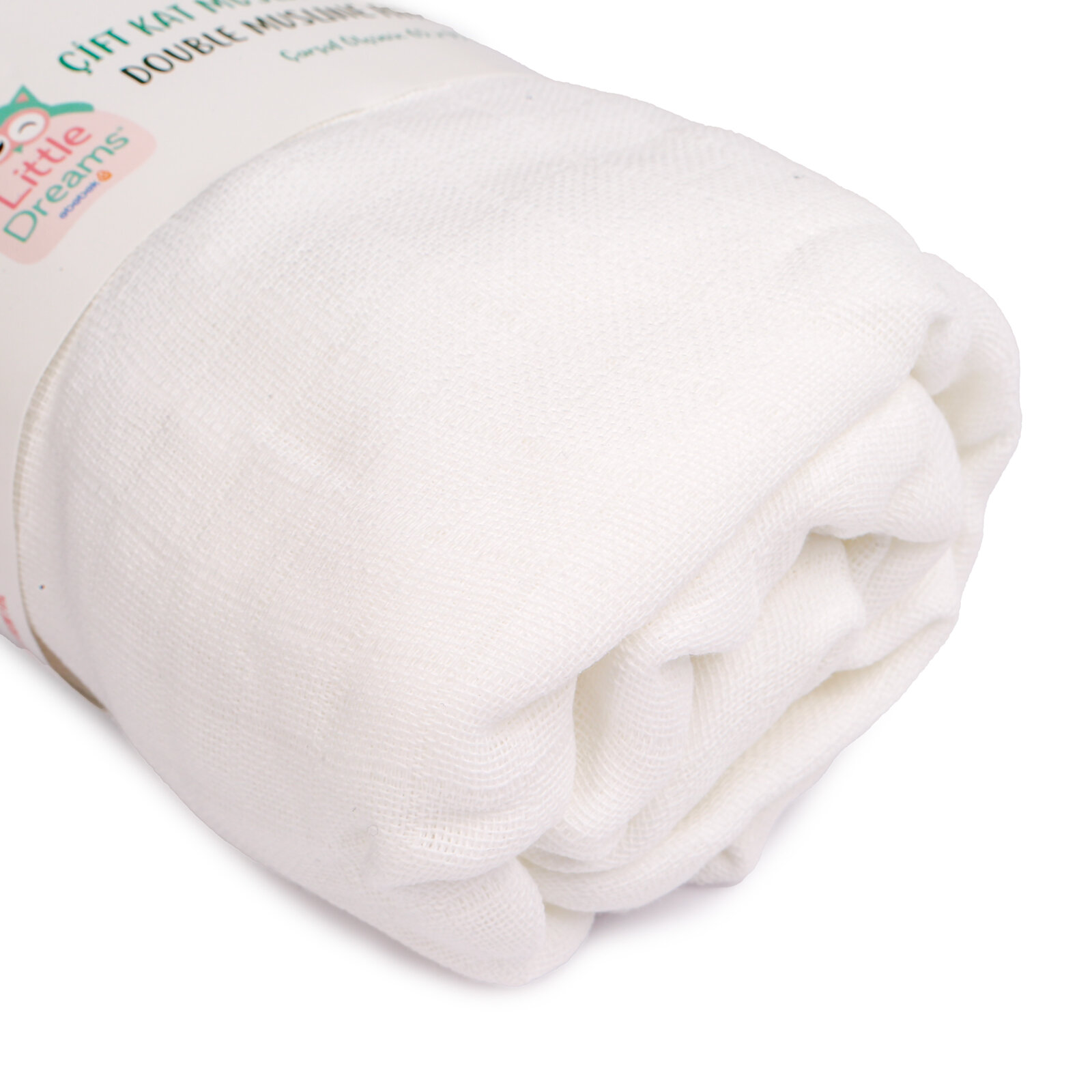 Çift Katlı Müslin Fitted Beyaz Çarşaf Unisex