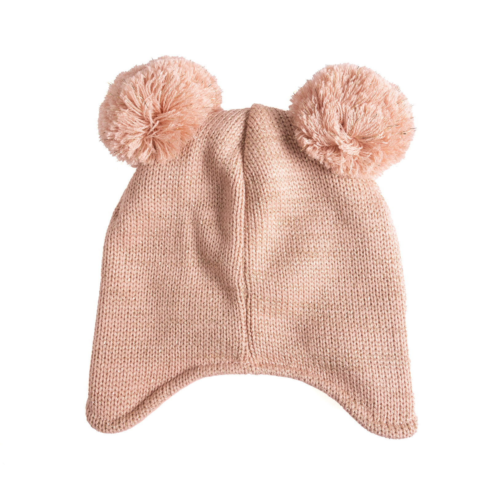 Çift Ponponlu Hayvan Figür Nakışlı Triko Bere Unisex