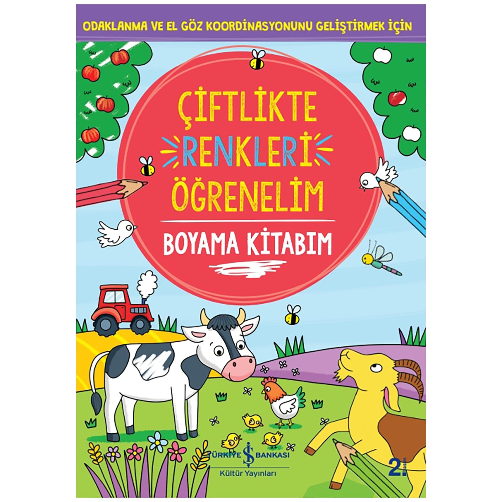 Çiftlikte Renkleri Öğrenelim Boyama Kitabım