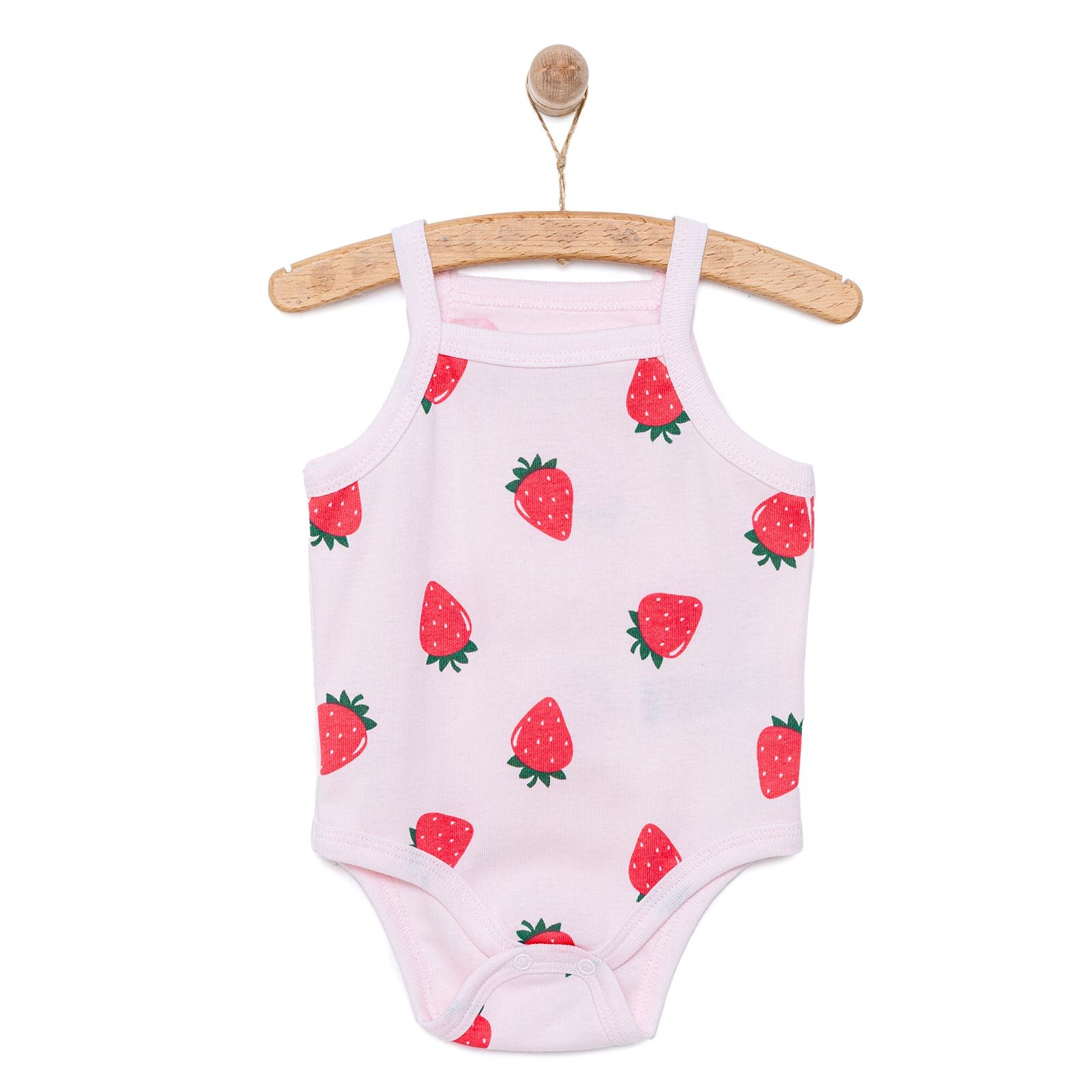 Çilek Desenli İp Askılı Body Çilek Desenli İp Askılı Body