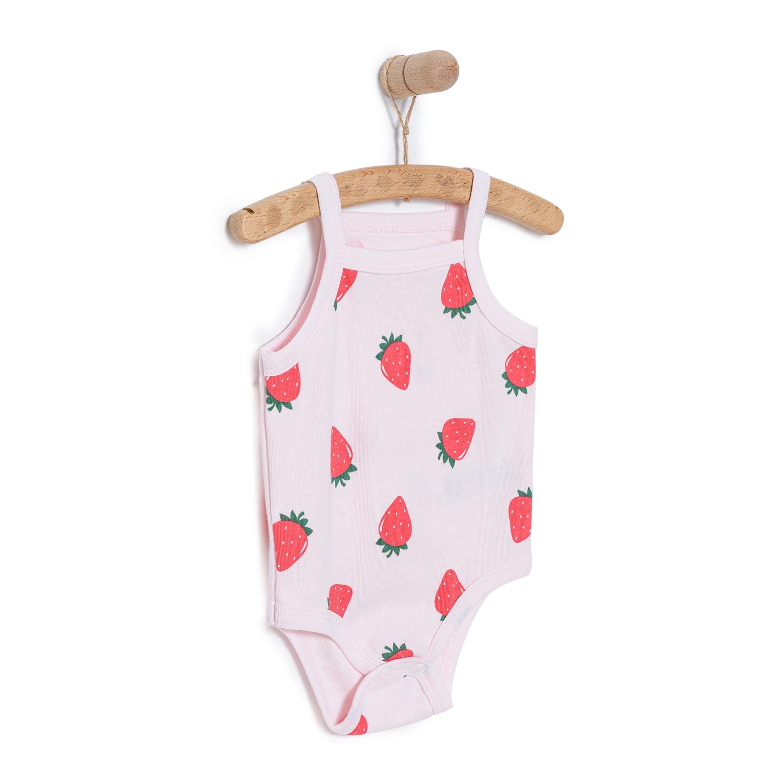 Çilek Desenli İp Askılı Body Çilek Desenli İp Askılı Body