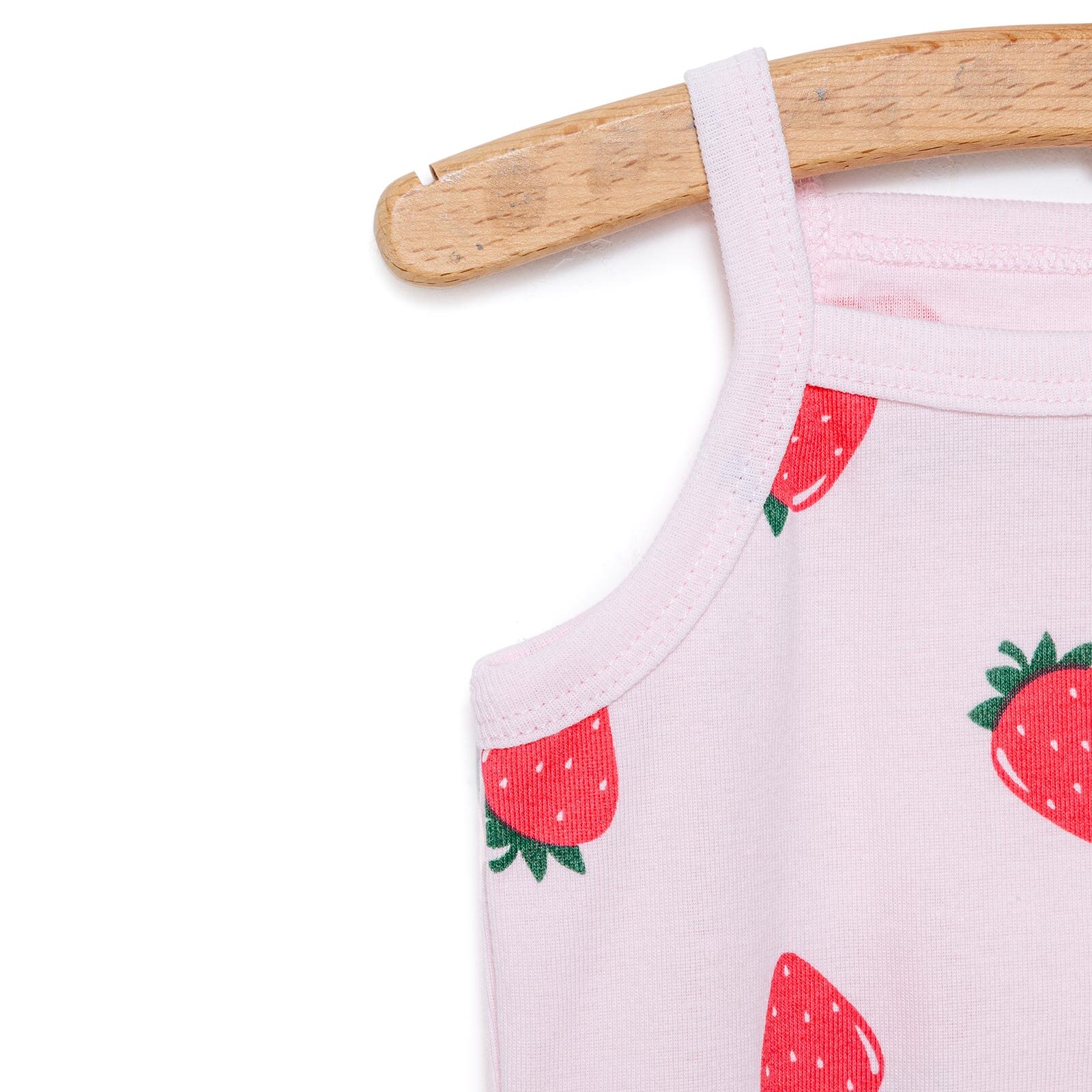 Çilek Desenli İp Askılı Body Çilek Desenli İp Askılı Body