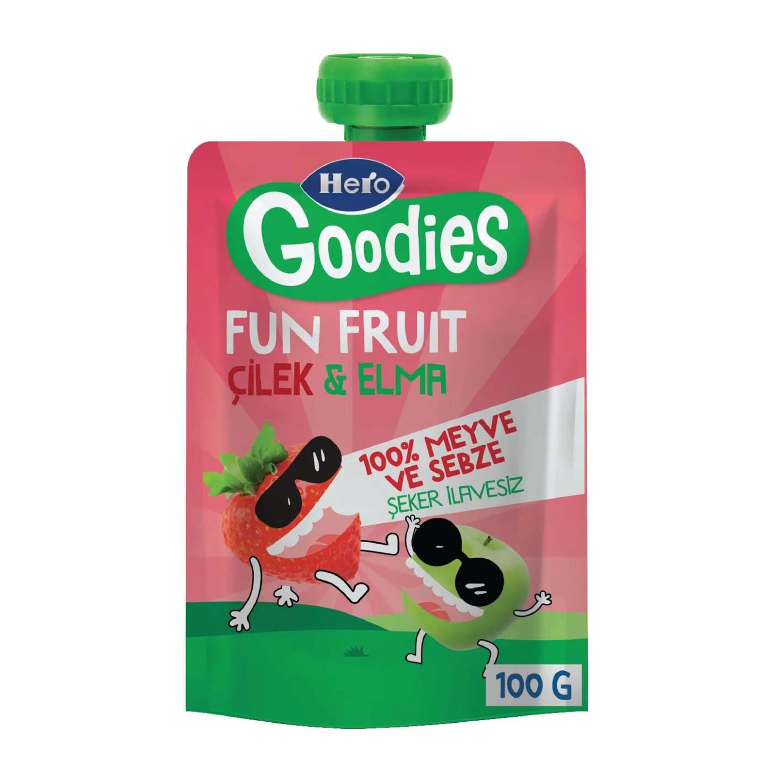 Çilek Elma Püresi 100 gr