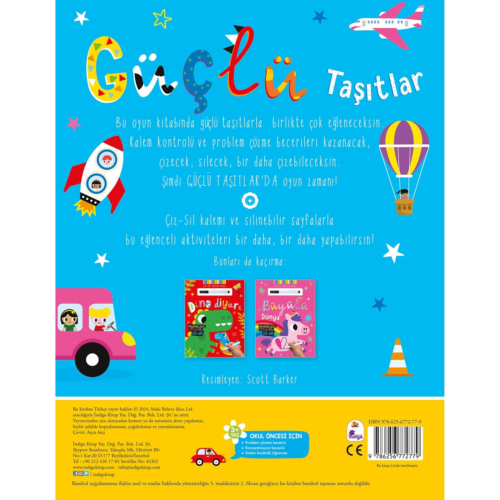 Çiz – Sil Aktivite Kitabı Güçlü Taşıtlar Çiz – Sil Aktivite Kitabı Güçlü Taşıtlar