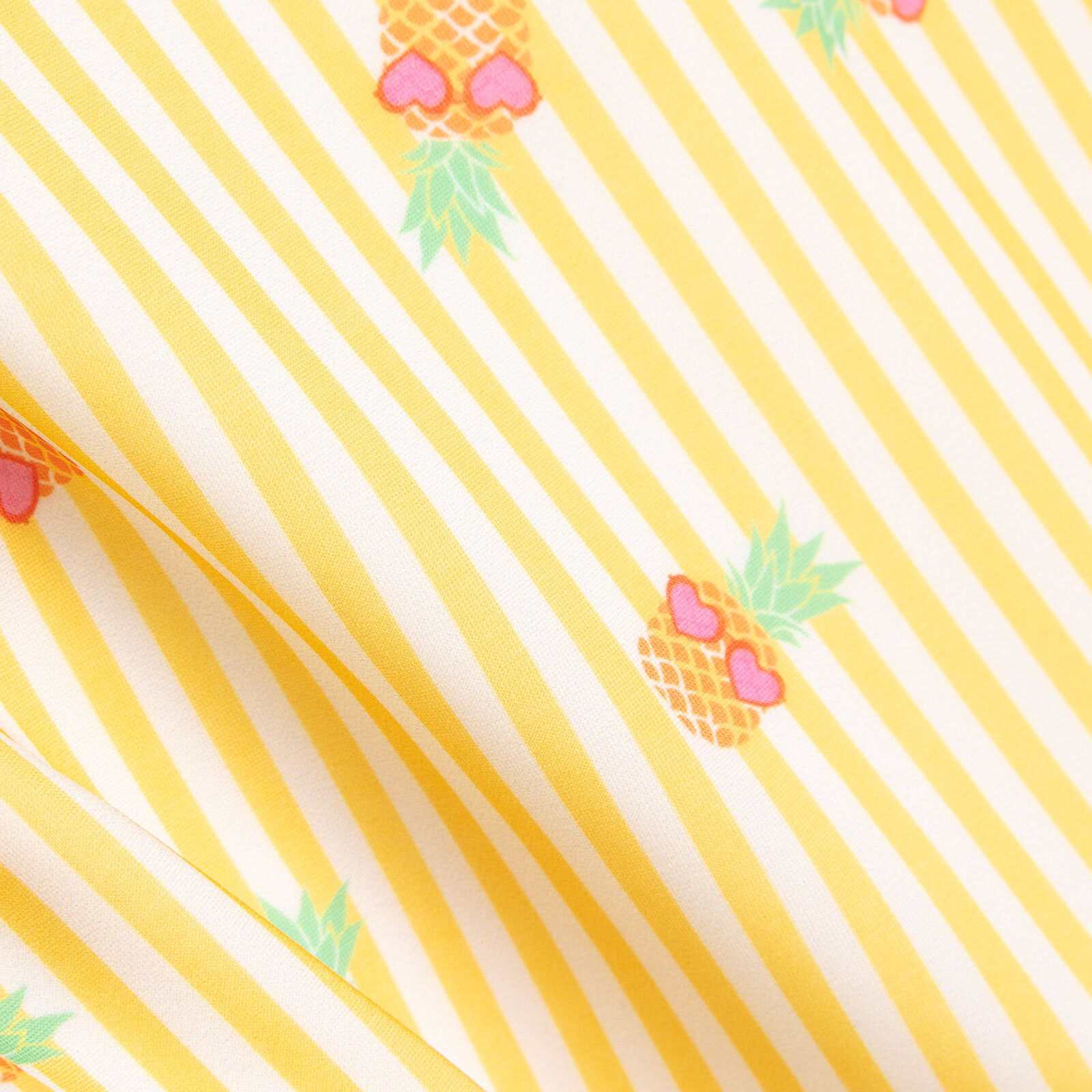 Çizgili Ananas Desenli Mayo Kız Bebek Çizgili Ananas Desenli Mayo Kız Bebek