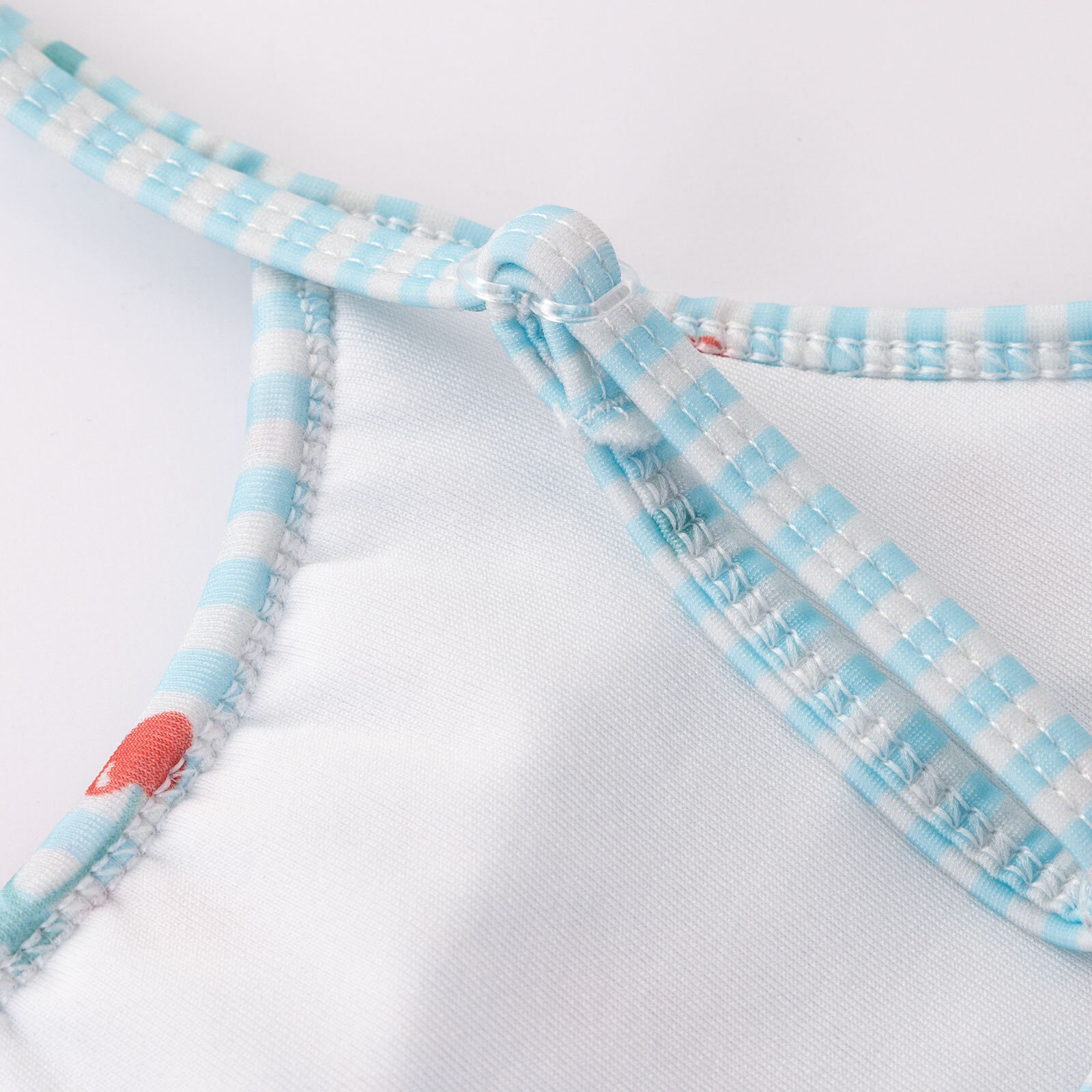 Çizgili Kiraz Desenli Kız Mayo Kız Bebek