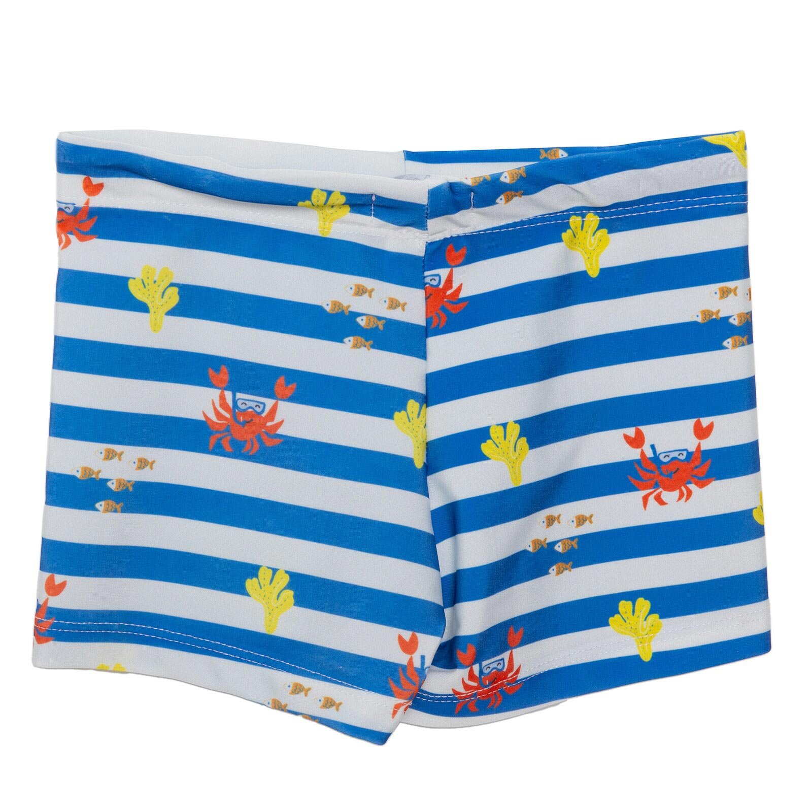 Çizgili Yengeç Desenli Erkek Boxer Mayo Erkek Bebek