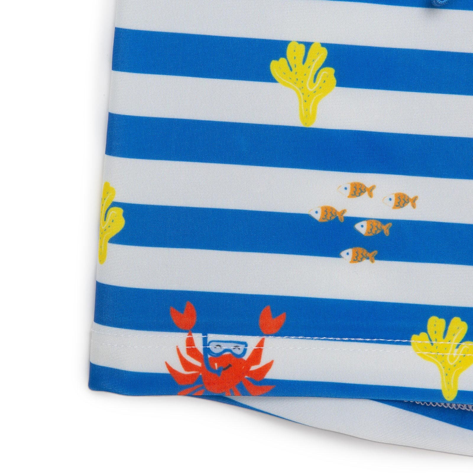 Çizgili Yengeç Desenli Erkek Boxer Mayo Erkek Bebek