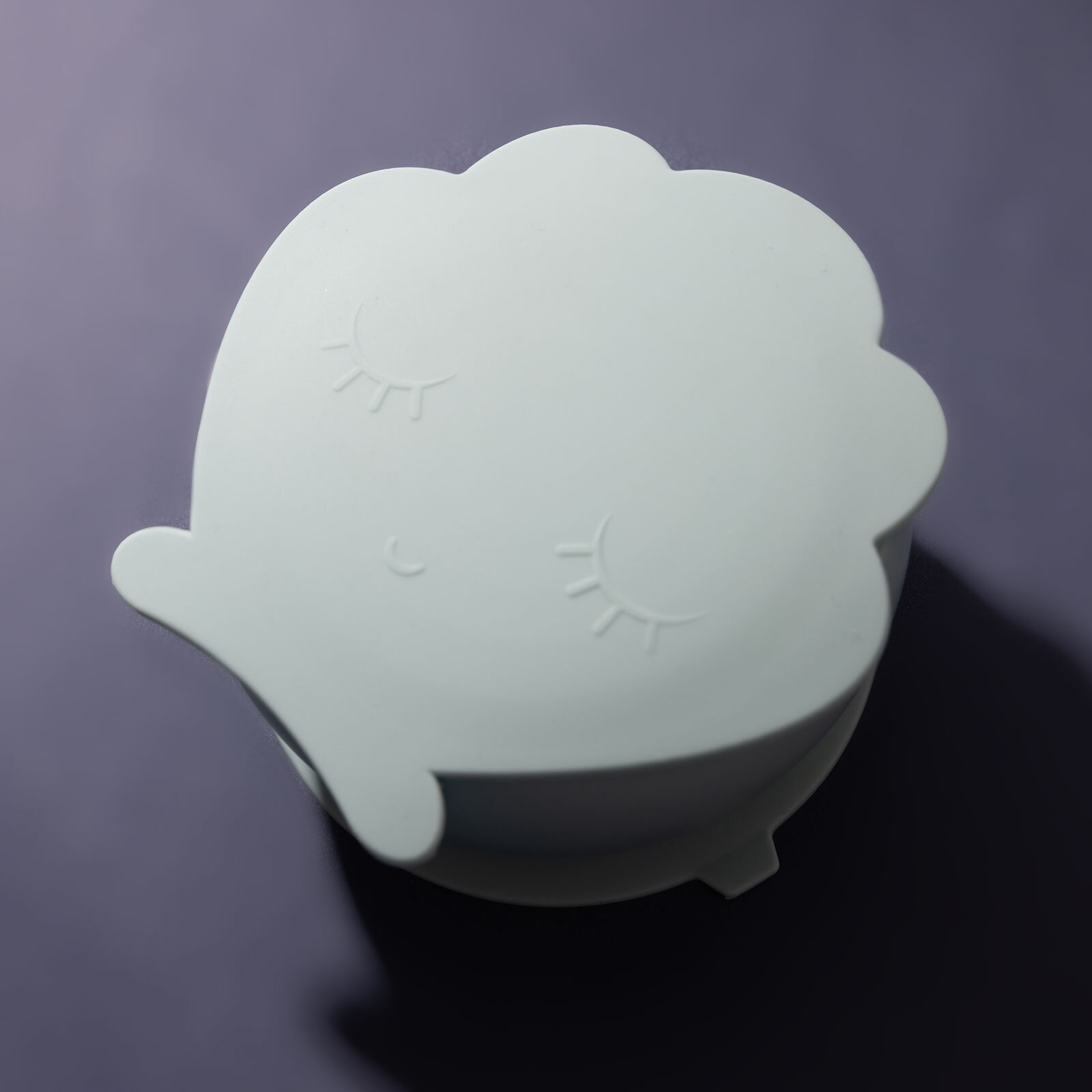 Clamsy Silikon Vakumlu Kapaklı Kase Bluish