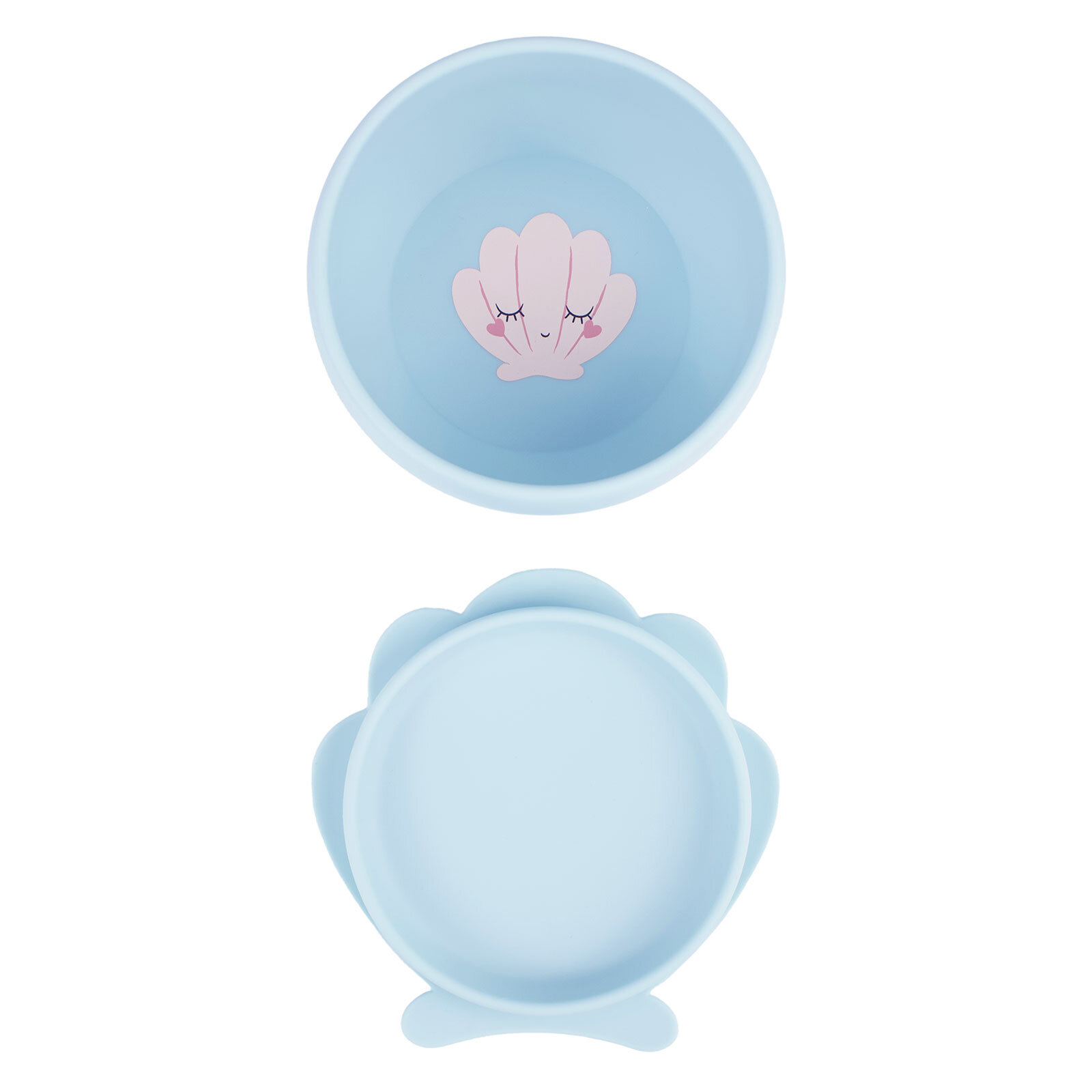 Clamsy Silikon Vakumlu Kapaklı Kase Bluish Clamsy Silikon Vakumlu Kapaklı Kase Bluish