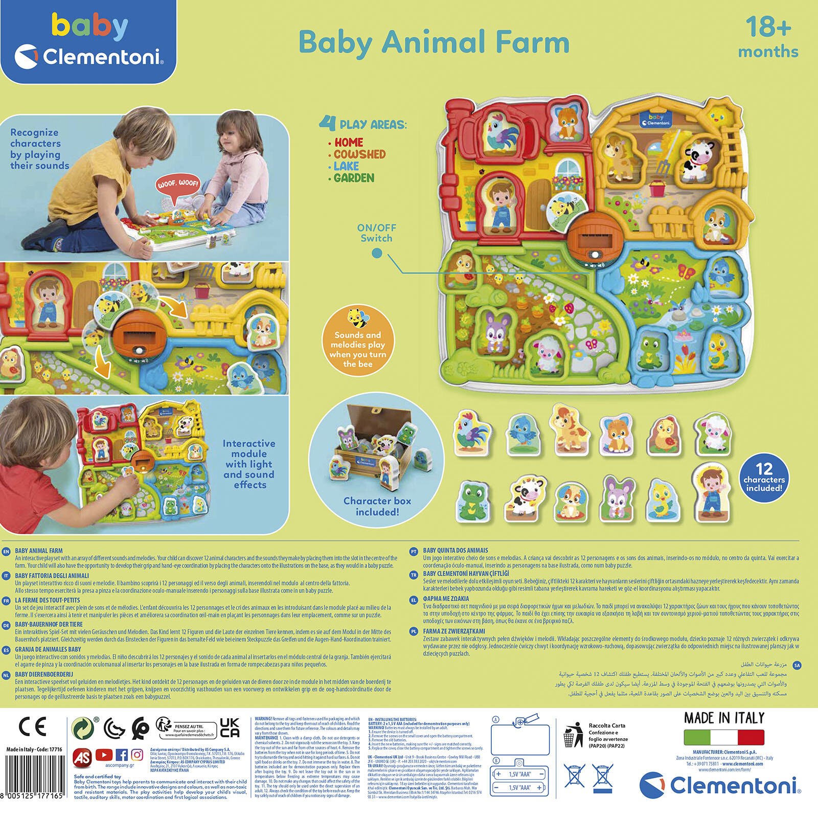 Baby Clementoni - Bebek Hayvanlar Çiftliği