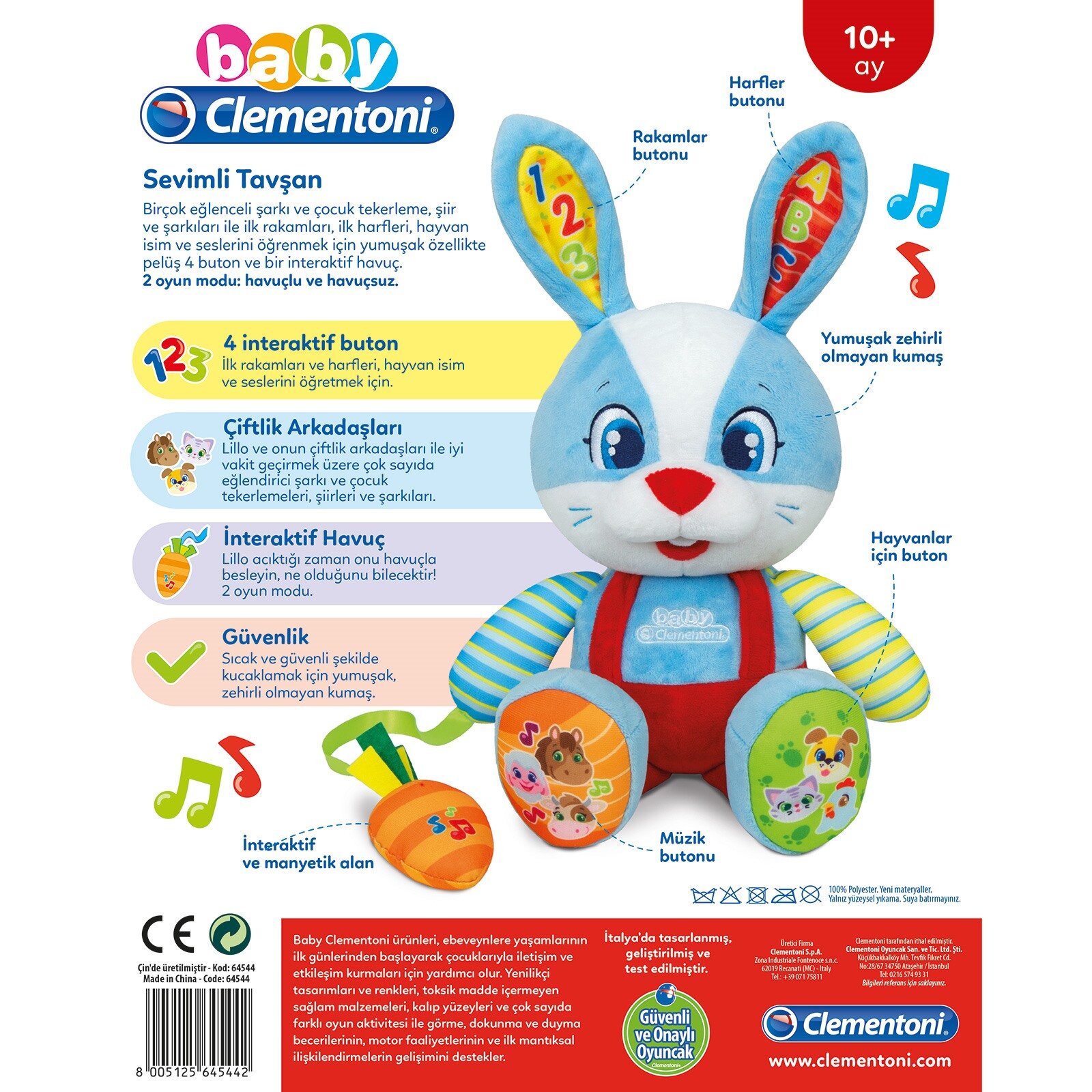 Bebek Eğitici Sevimli Tavşan