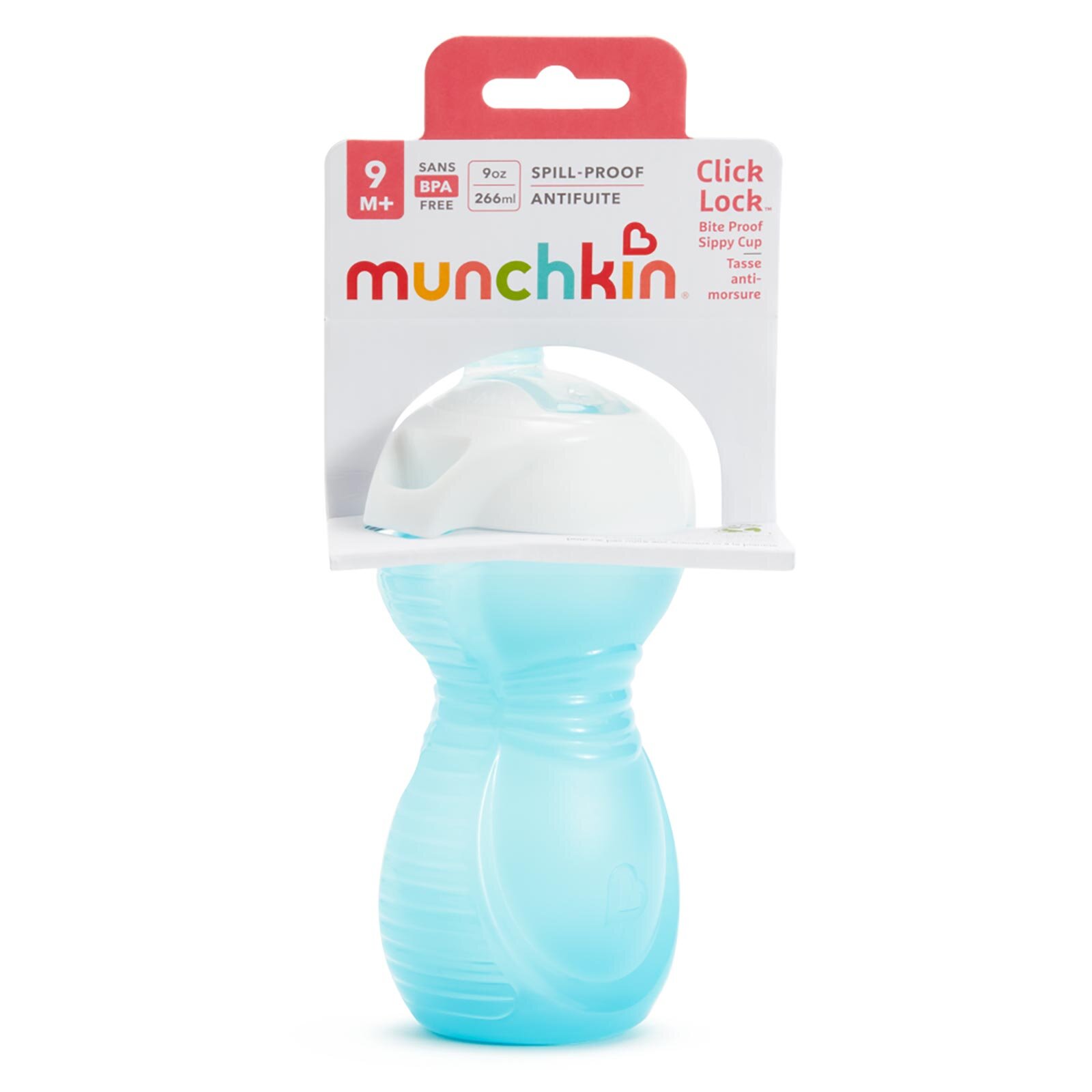 Click Lock™ Isırmaya Dayanıklı   Emzikli Bardak  9 Ay+  266 ml Mavi