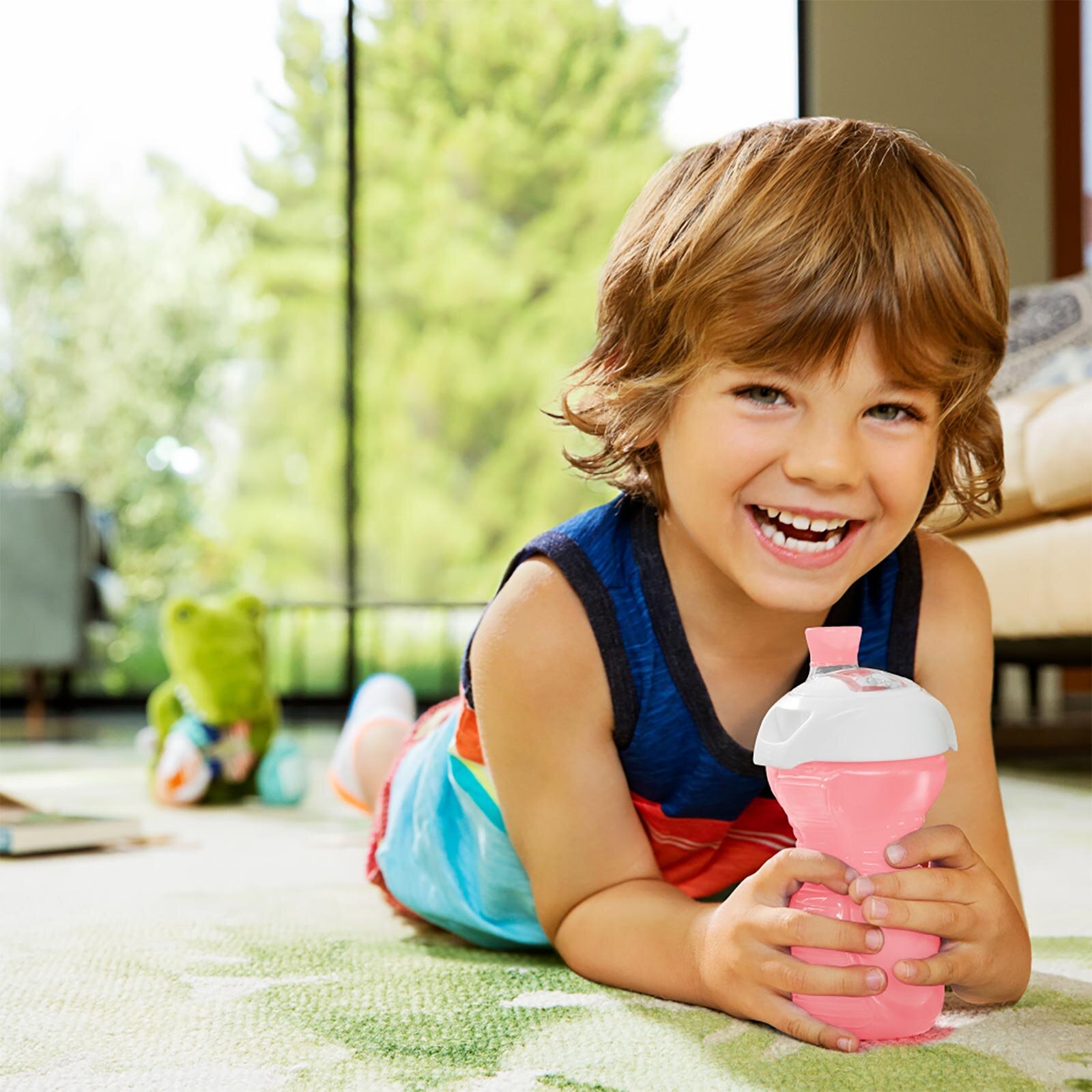 Click Lock™ Isırmaya Dayanıklı   Emzikli Bardak 9 Ay+ 266 ml Pembe