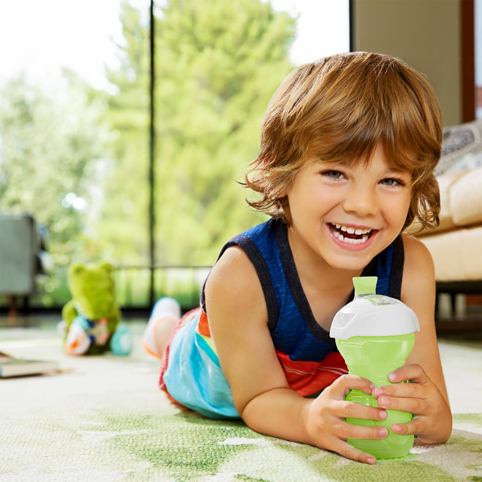 Click Lock™ Isırmaya Dayanıklı   Emzikli Bardak 9 Ay+ 266 ml Yeşil