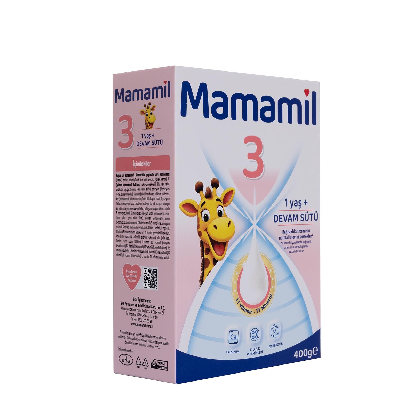 Çocuk Devam Sütü 3 Numara 1+ Yaş 400gr Çocuk Devam Sütü 3 Numara 1+ Yaş 400gr