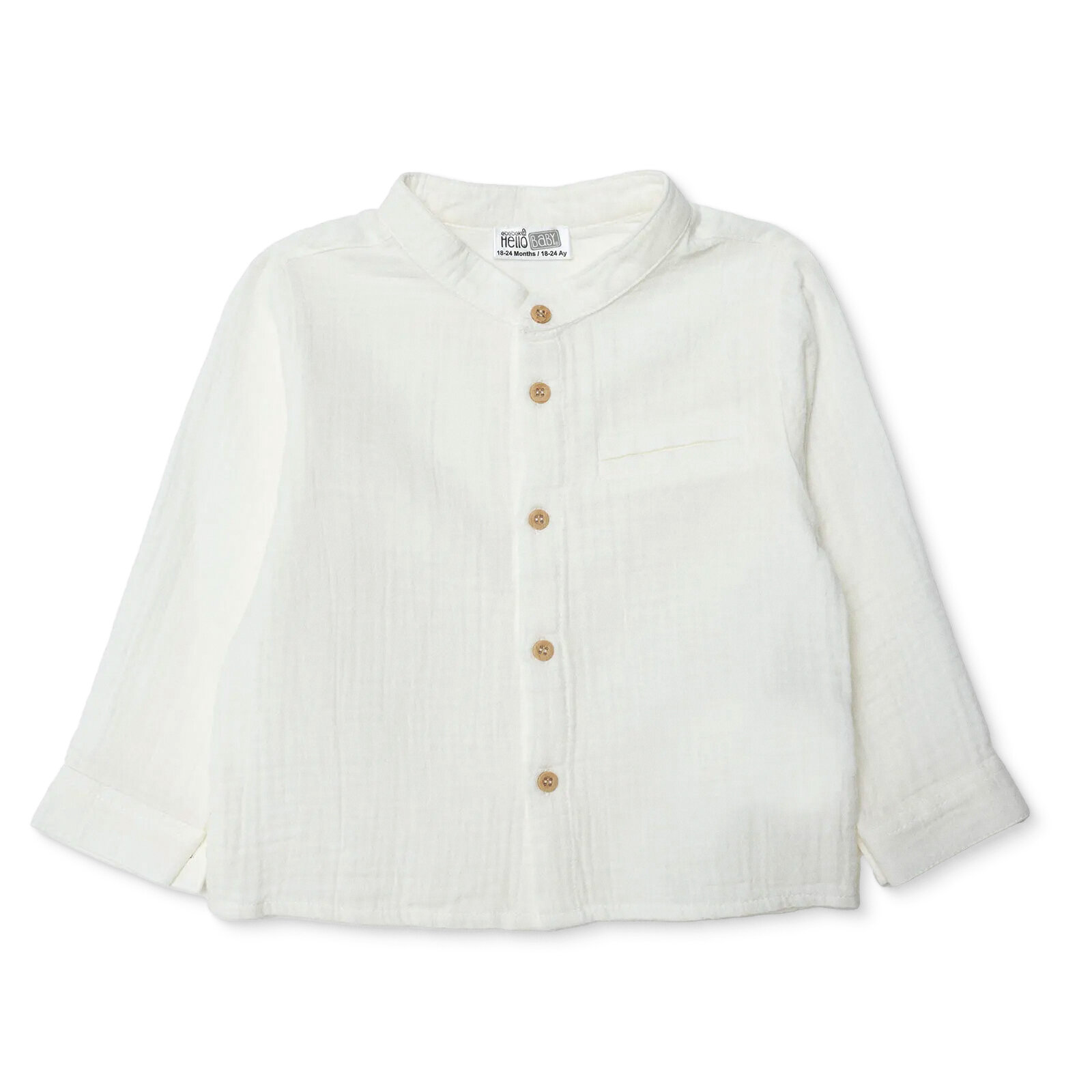 Erkek Bebek Cool Boy Gömlek Hakim Yaka Uzun Kol