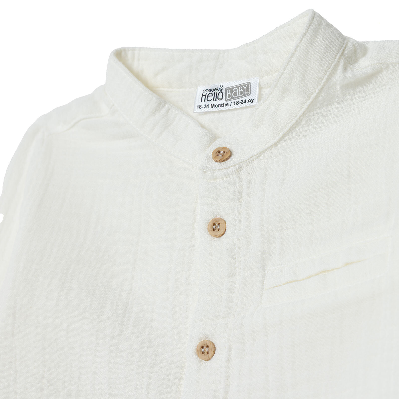 Erkek Bebek Cool Boy Gömlek Hakim Yaka Uzun Kol