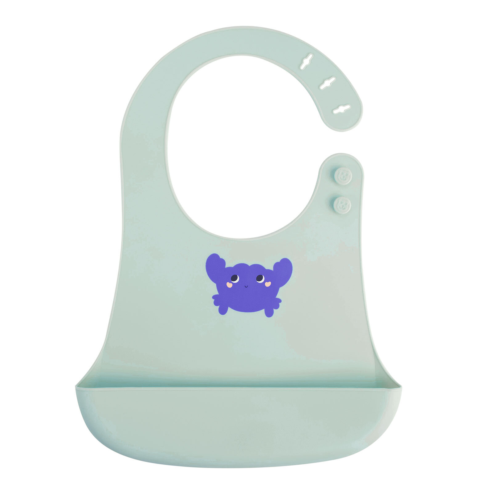 Crabby Silikon Önlük Bluish Crabby Silikon Önlük Bluish